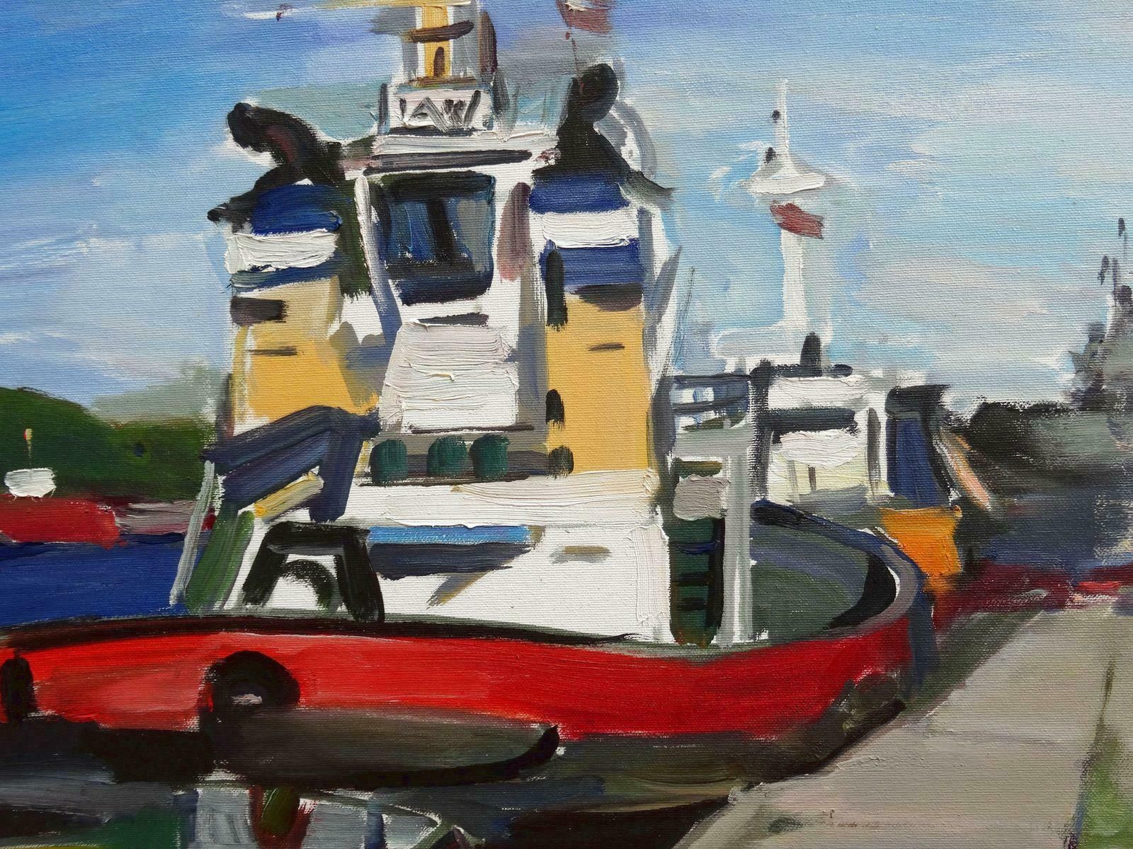 Juris Germanis Embankment. 2017, Oil On Canvas,  2017 photo Art