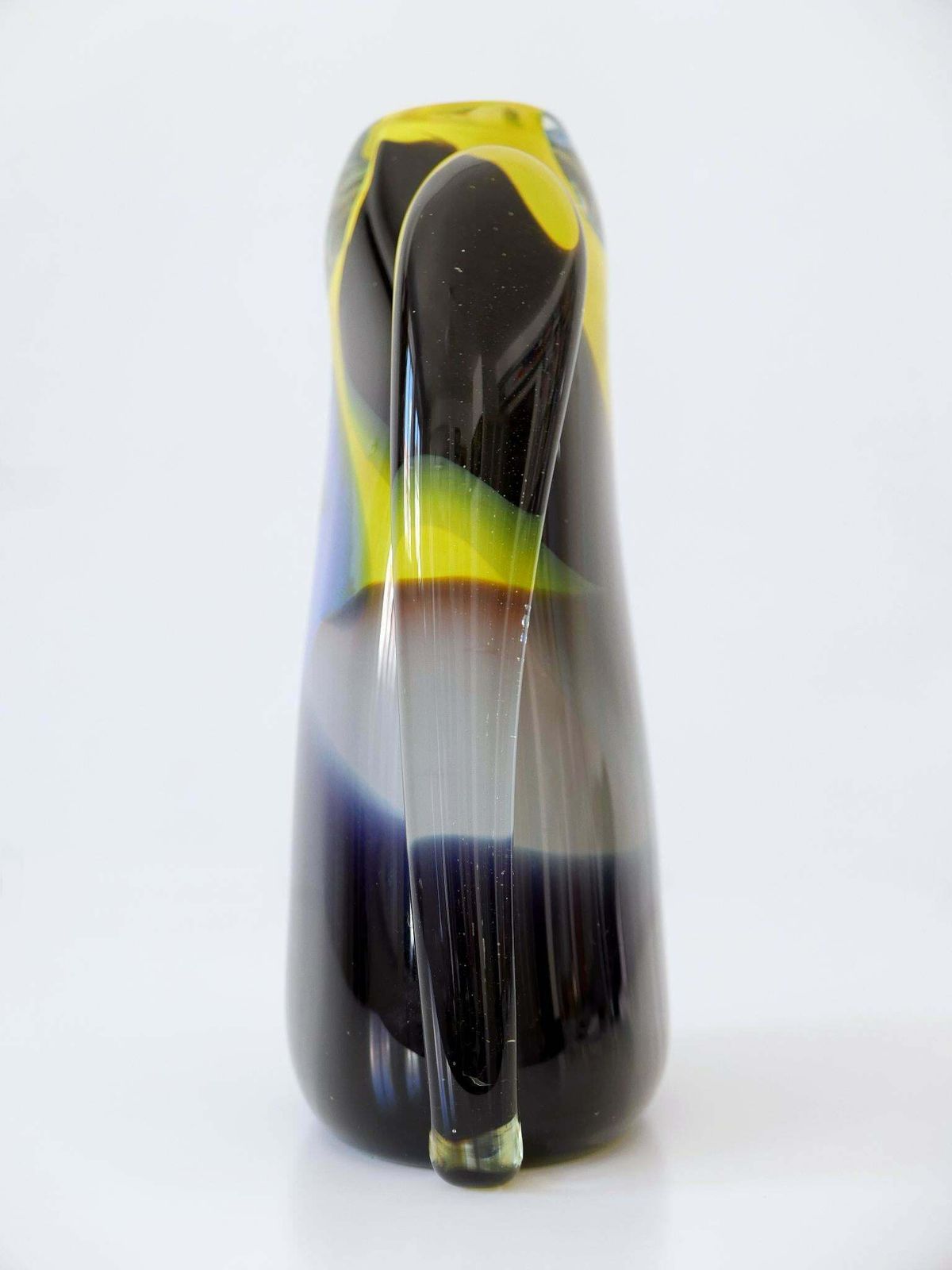 Home Decor Tall And Decorative Murano Glass Vase Italy 1990s photo