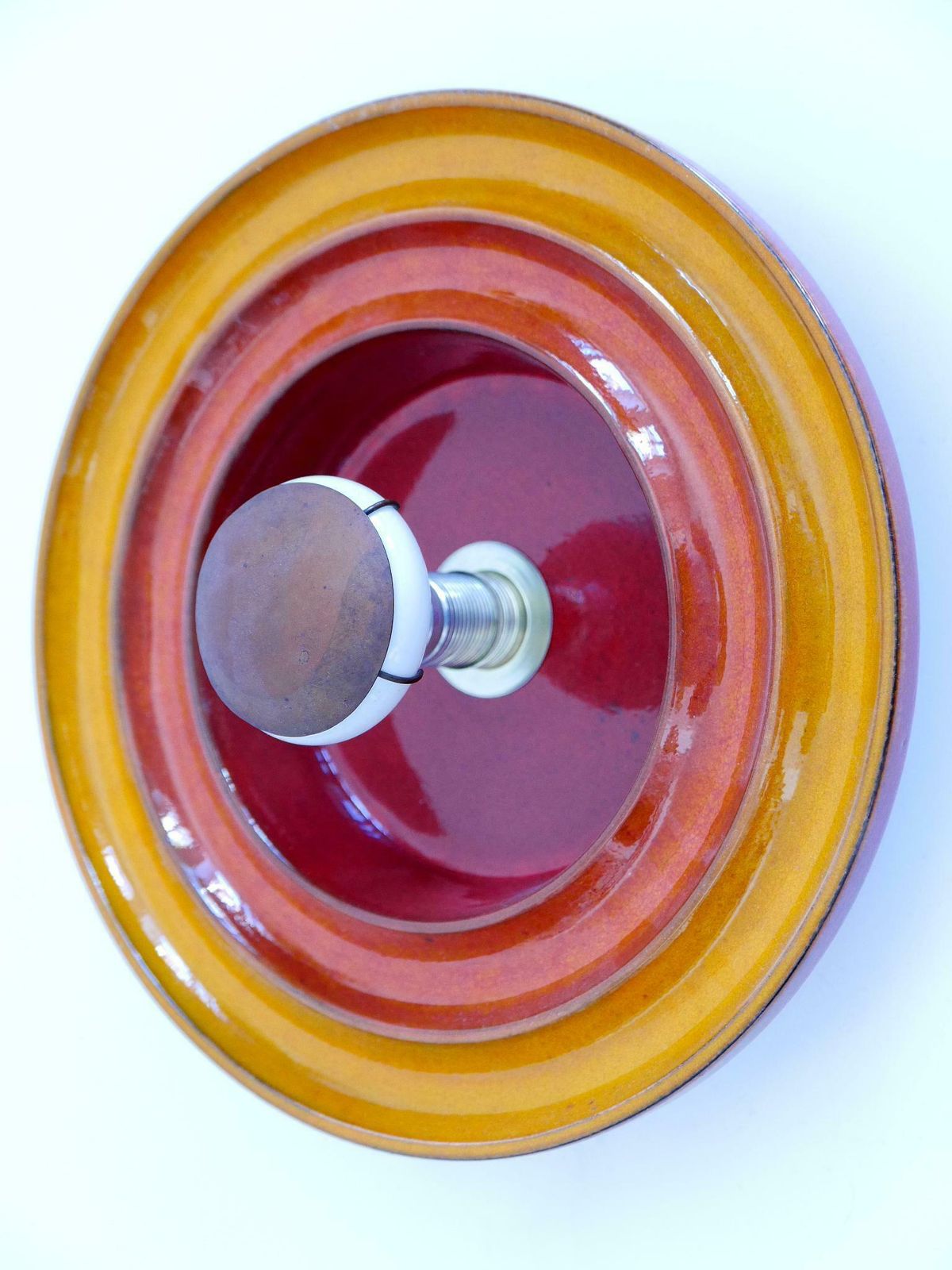 photo for sale Highly Decorative Mid Century Modern Ceramic Sconce Or Wall Light Germany 1960s