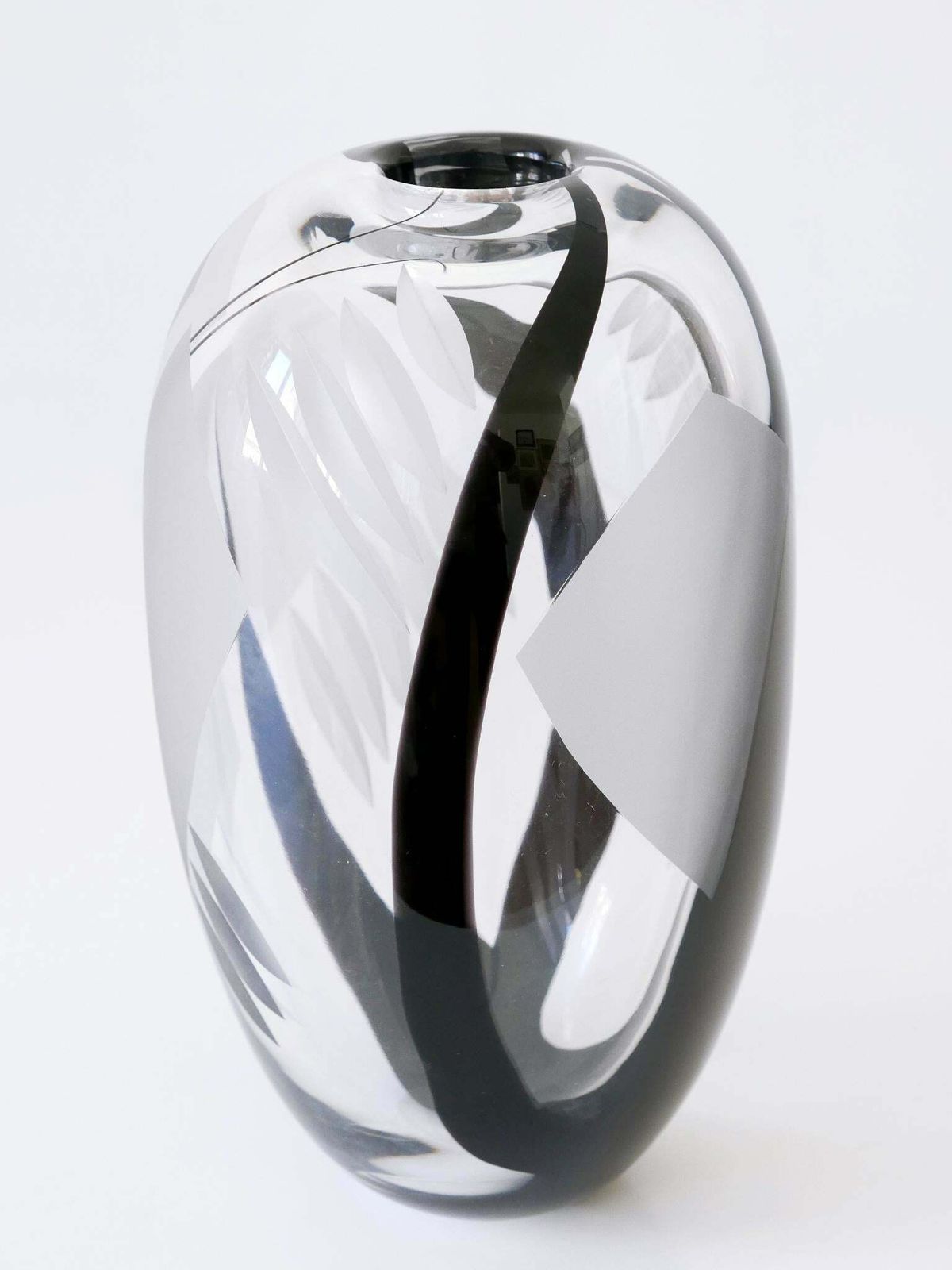 Unique Art Glass Vase By Anna Ehrer For Kosta Boda Sweden 1992 Signed photo Home Decor