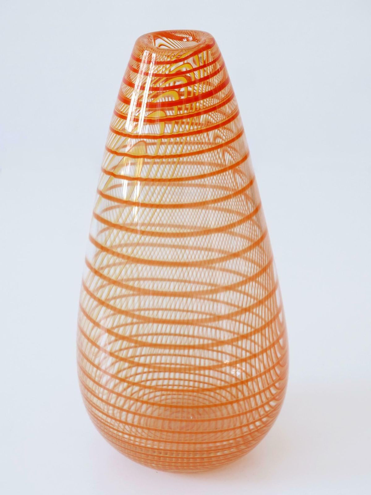photo furniture Signed & Limited Edition Art Glass Vase By Olle Brozén For Kosta Boda Sweden