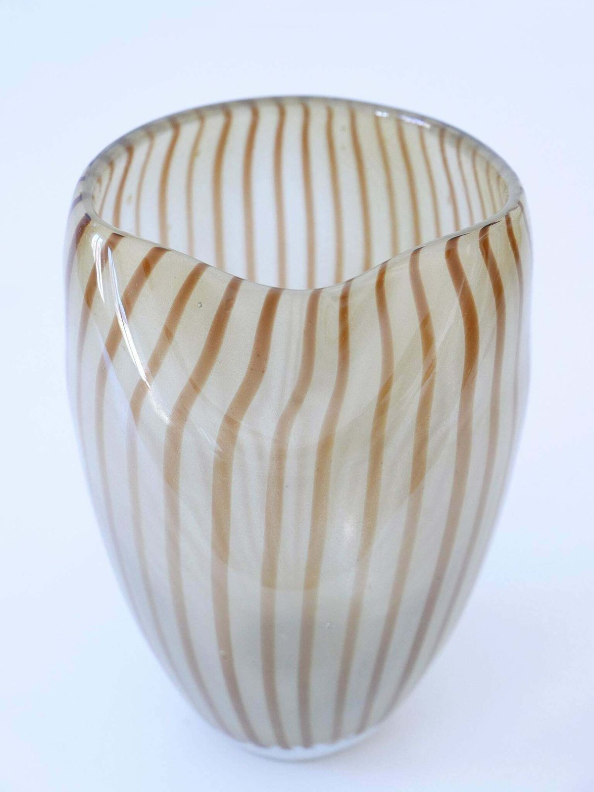 photo vinterior Decorative Mid Century Modern Murano Glass Vase Italy 1960s