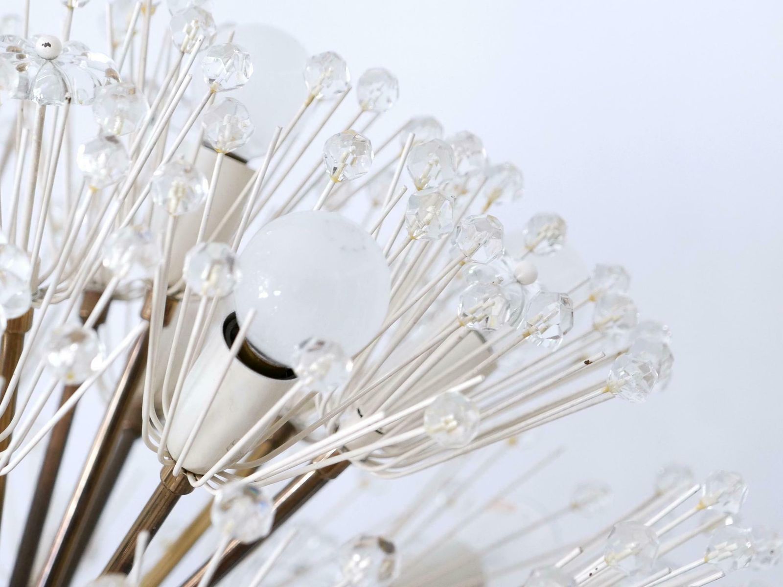 Large 33 Lights Chandelier Dandelion By Emil Stejnar For Rupert Nikoll 1950s photo Lighting