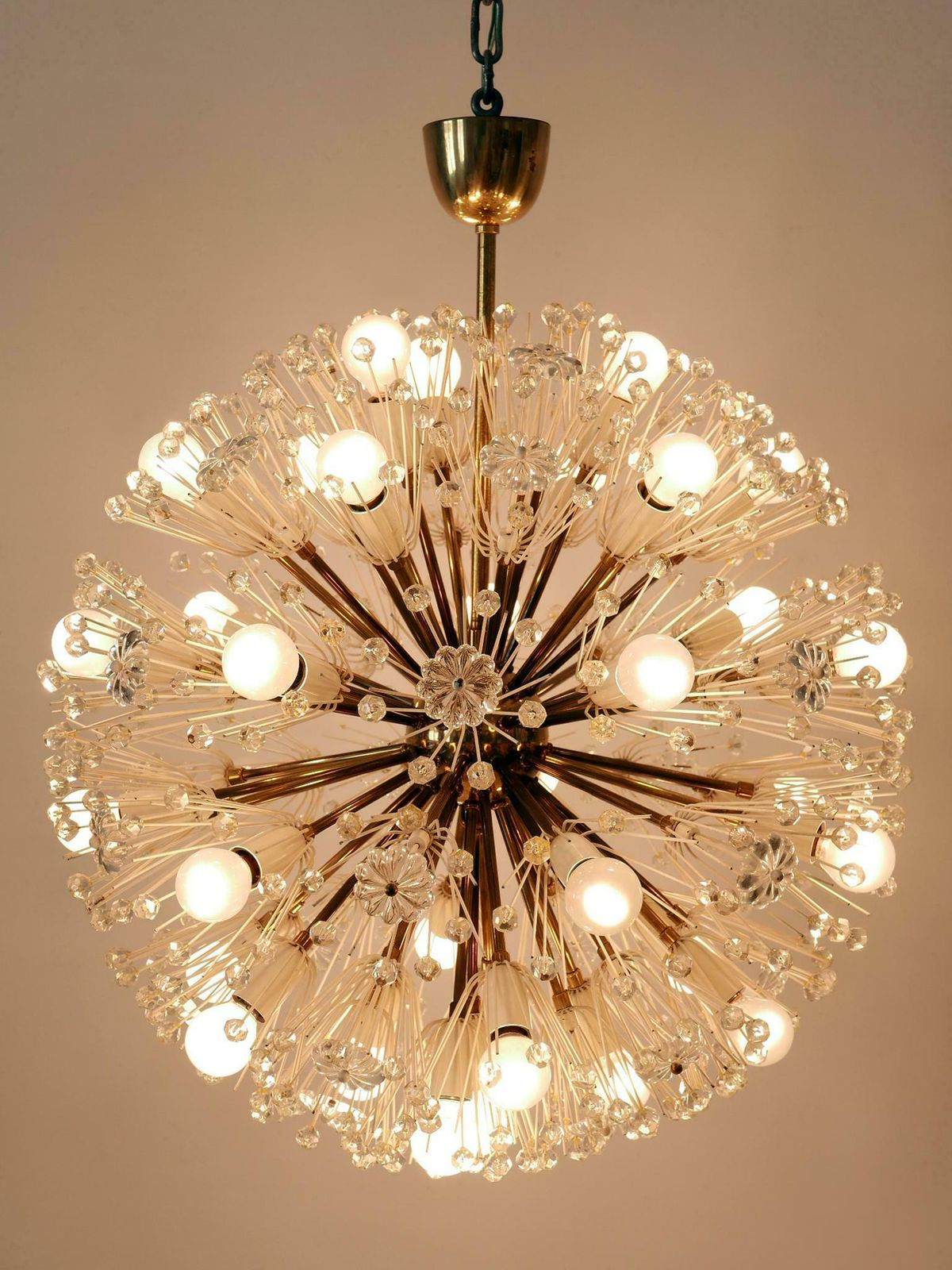 photo furniture Large 33 Lights Chandelier Dandelion By Emil Stejnar For Rupert Nikoll 1950s