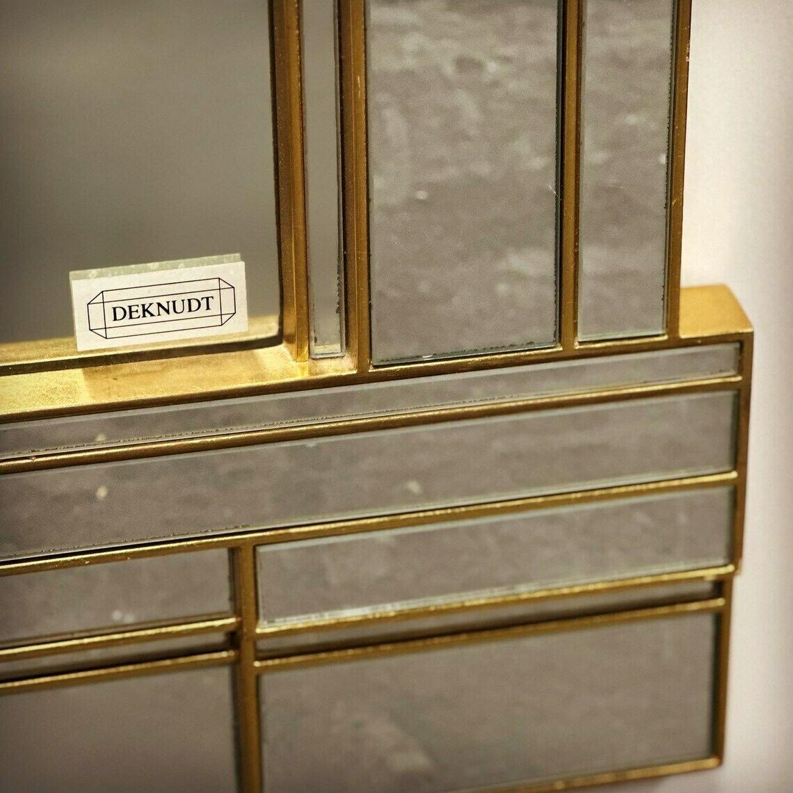 Large Vintage Hollywood Regency Mirror By Deknudt, 1980s Belgium. photo for sale
