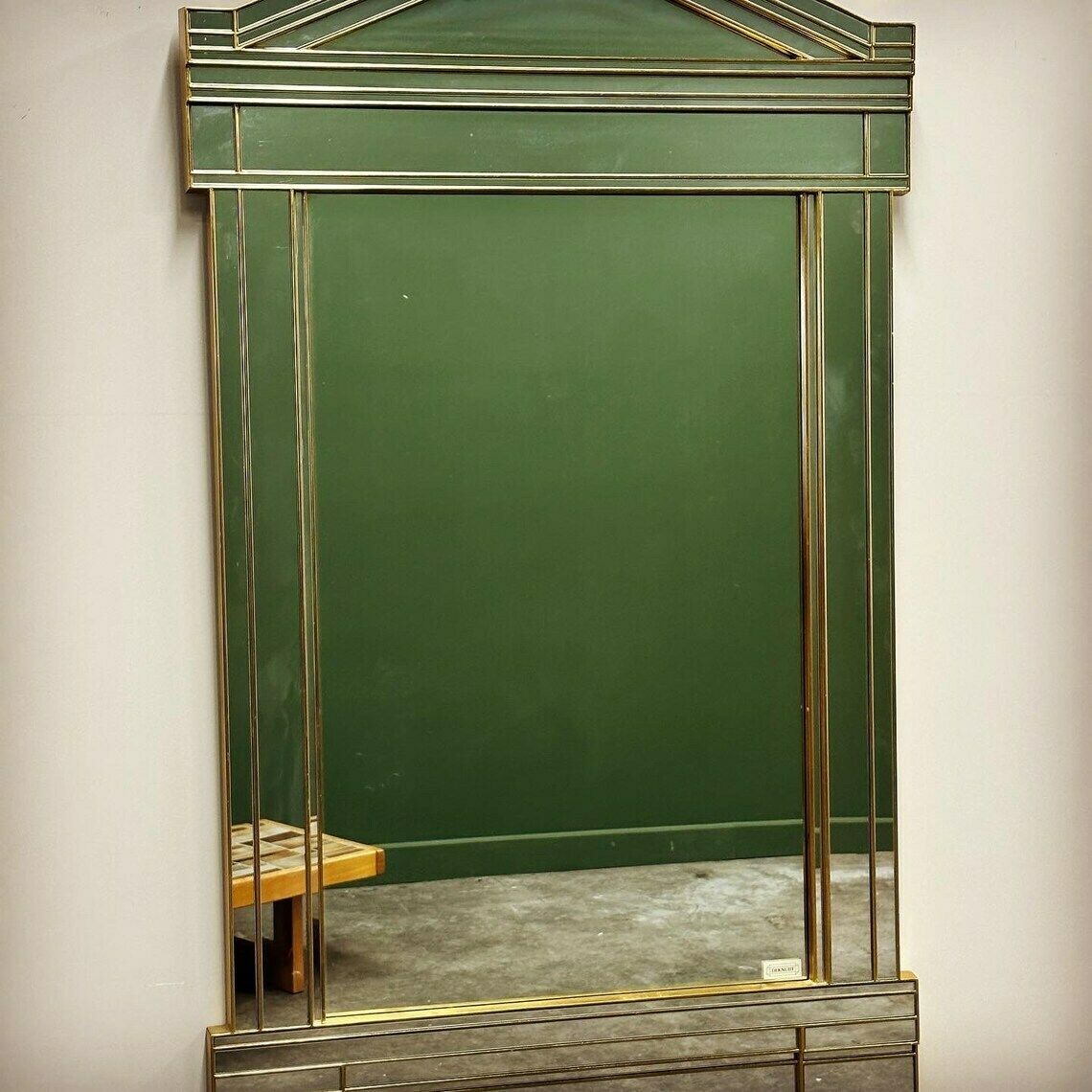 Large Vintage Hollywood Regency Mirror By Deknudt, 1980s Belgium. photo vinterior