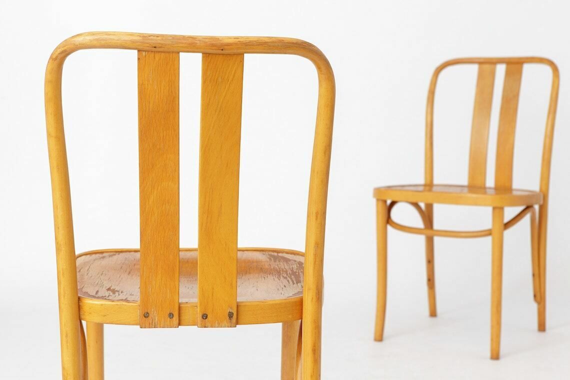 2 Vintage Ikea Chairs Lena By Radomsko 1970s Bentwood photo Furniture