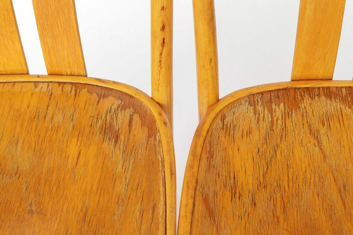 2 Vintage Ikea Chairs Lena By Radomsko 1970s Bentwood photo buy