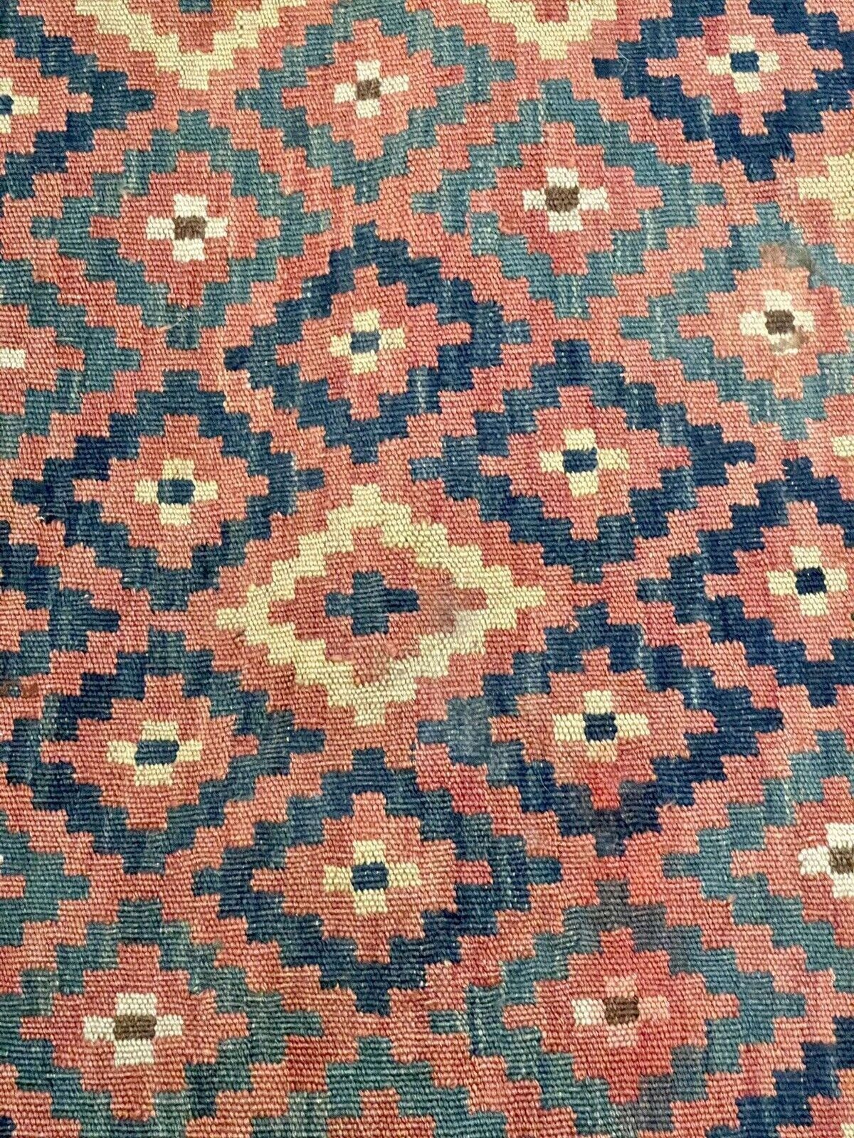 Small Antique Kurdish Kilim Rug Circa 1900 83cm X 60cm photo 95.0