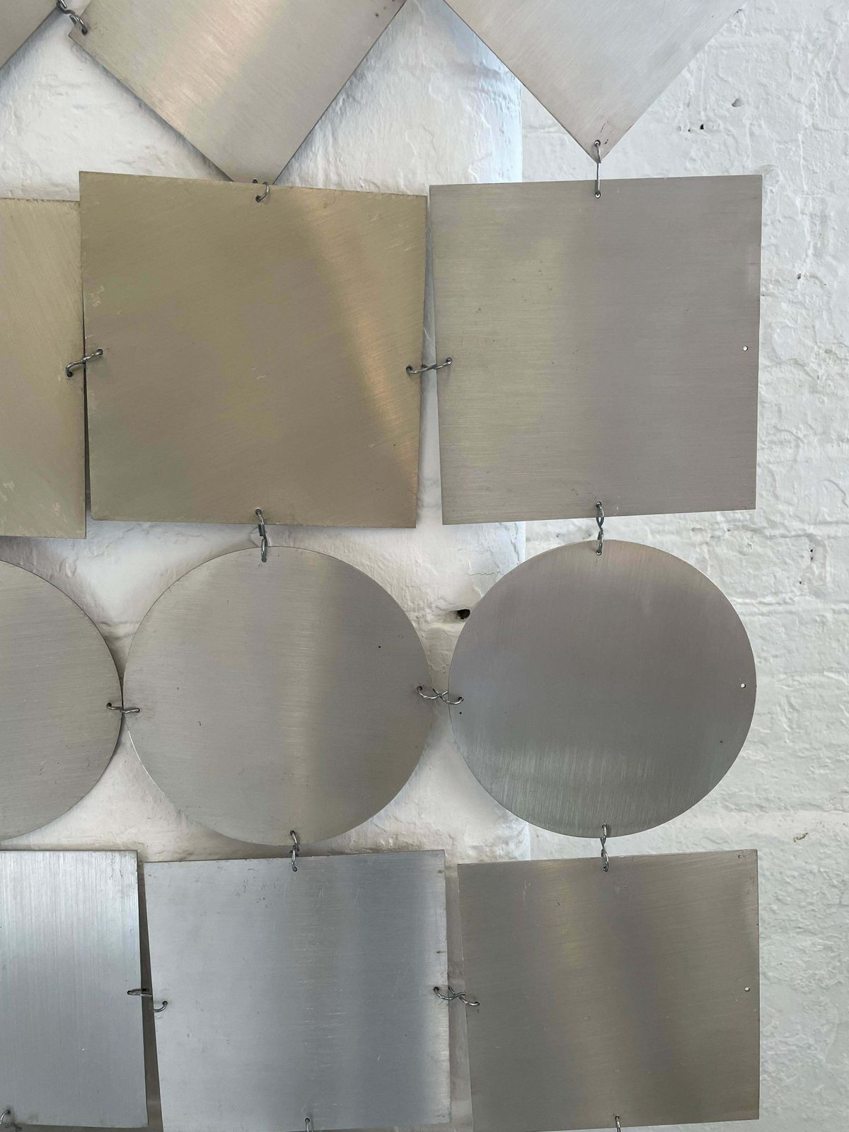 1970s Geometric Steel Screen   Small photo for sale