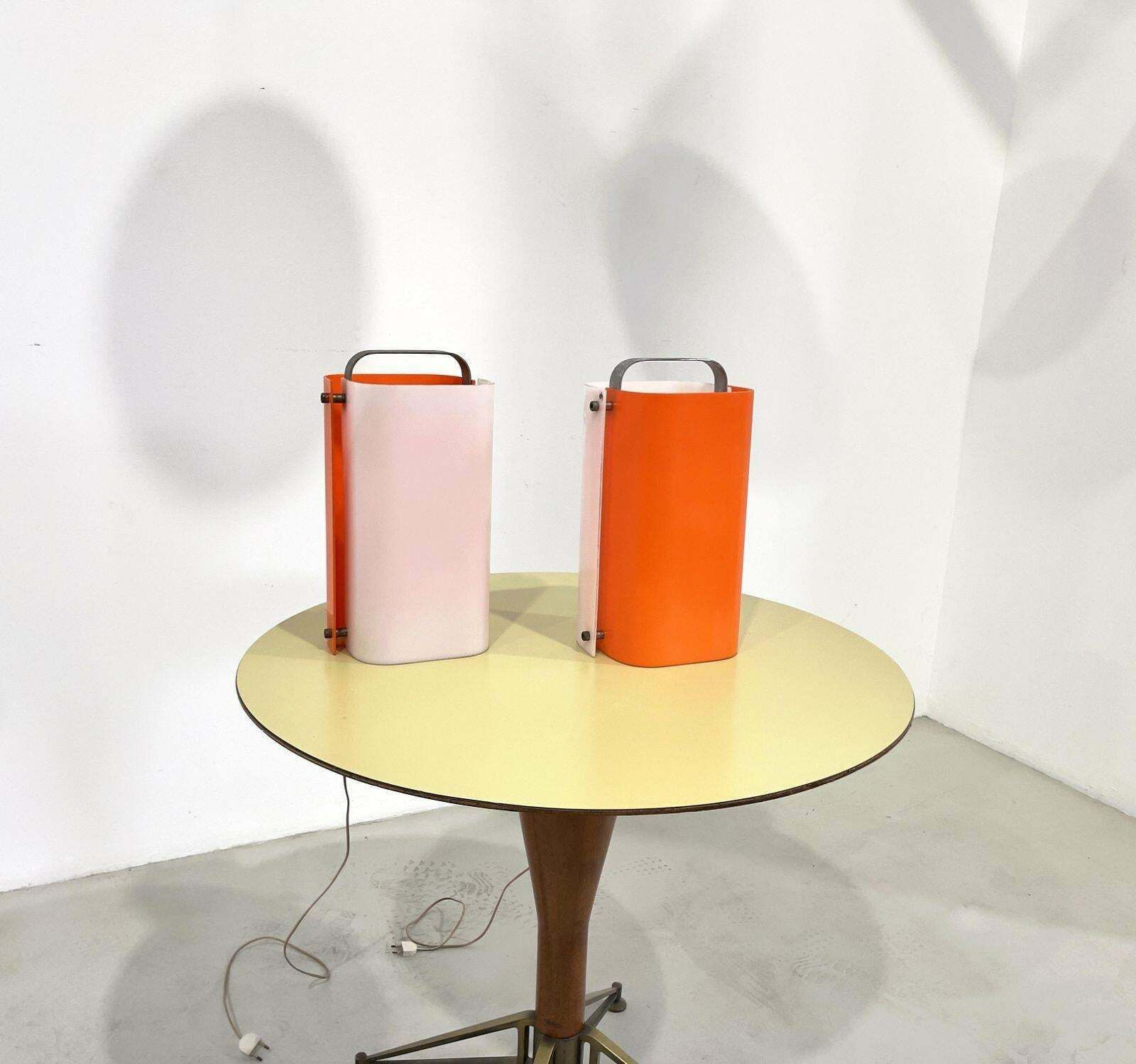 Pair Of Gio Ponti Polsino Table Lamps For Guzzini 1960s photo furniture