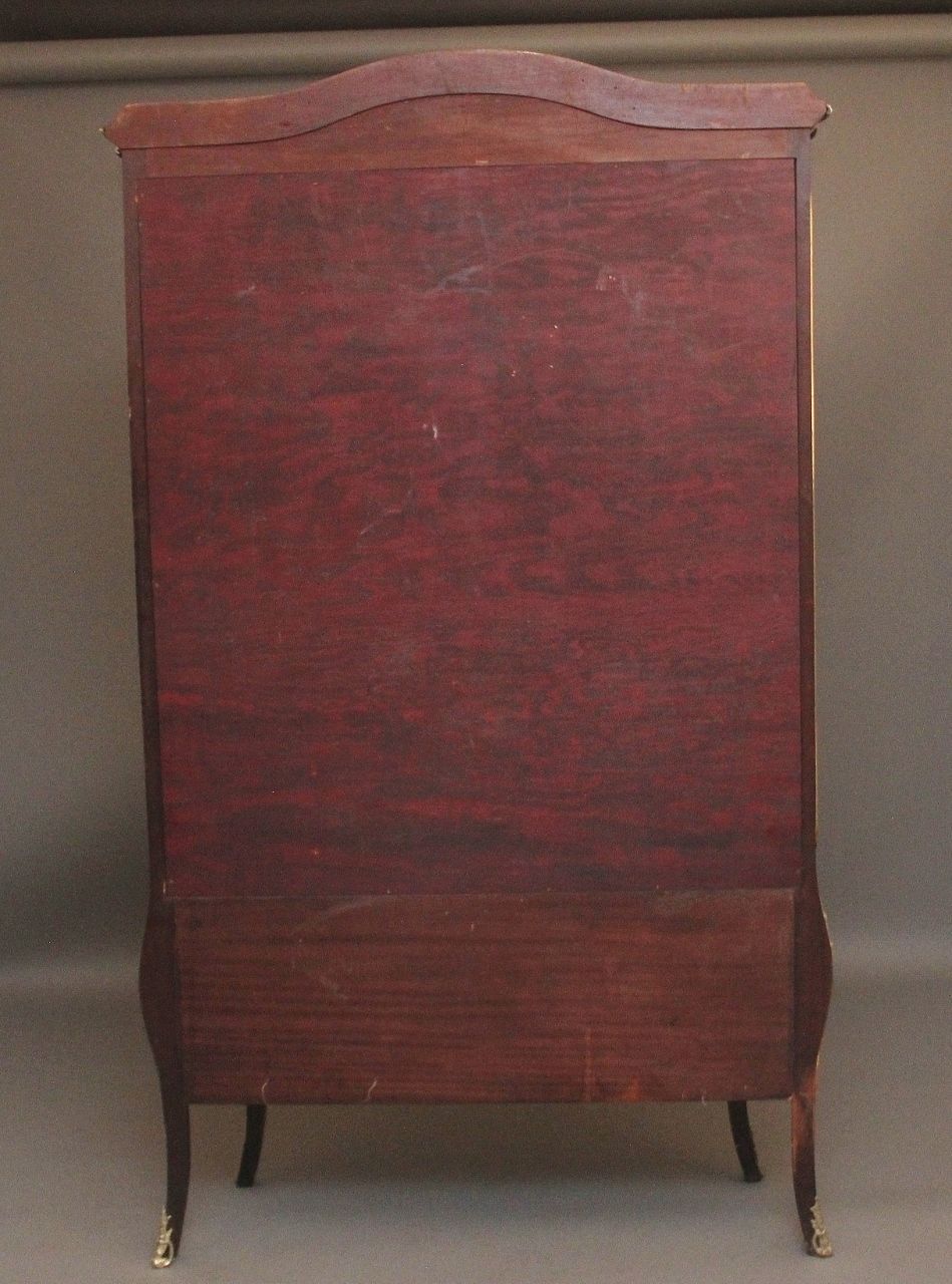 19th Century French Kingwood Display Cabinet photo vintage