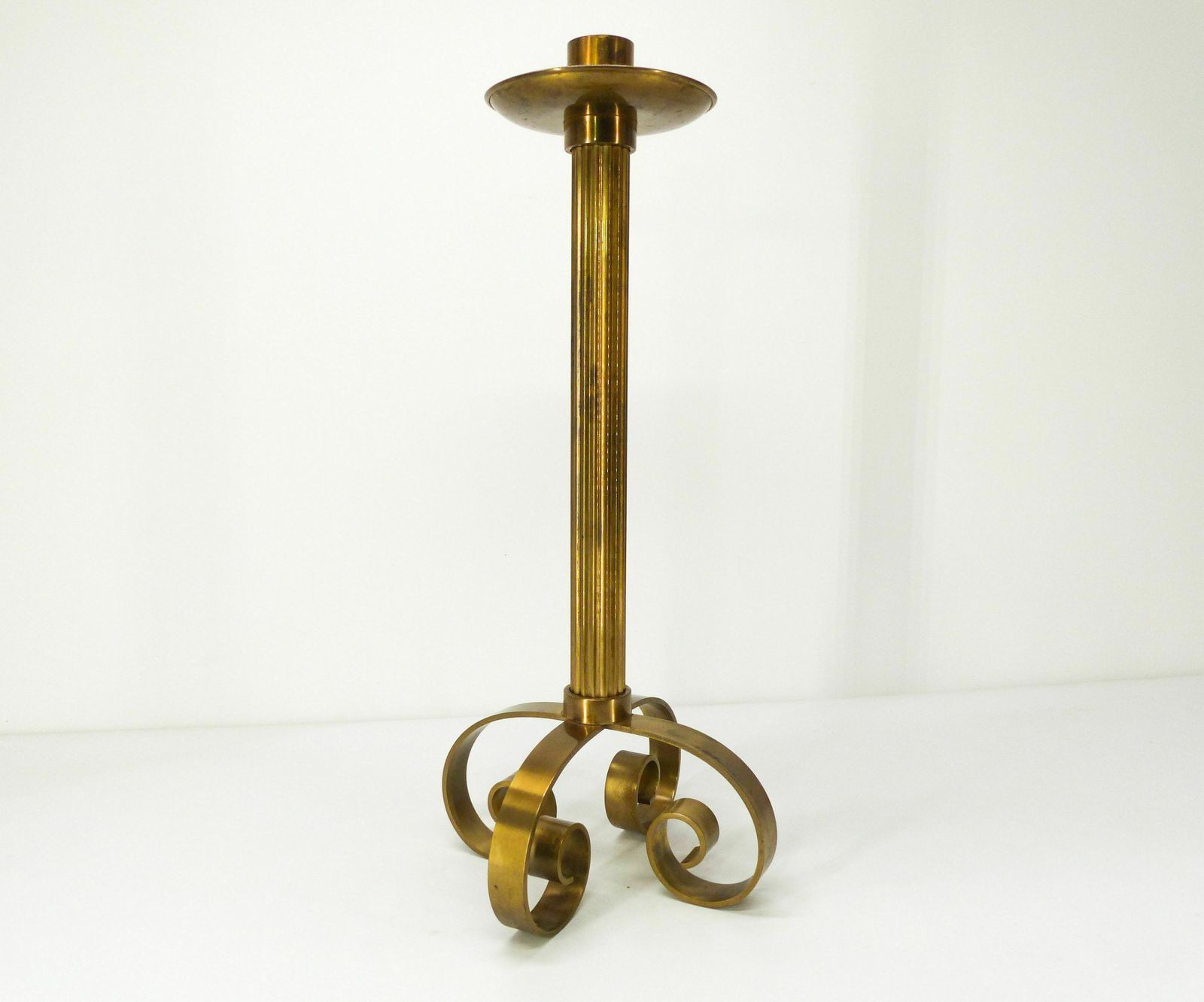 Xxl Brass Candlestick Ivar ålenius Björk For Ystal Metall 1960