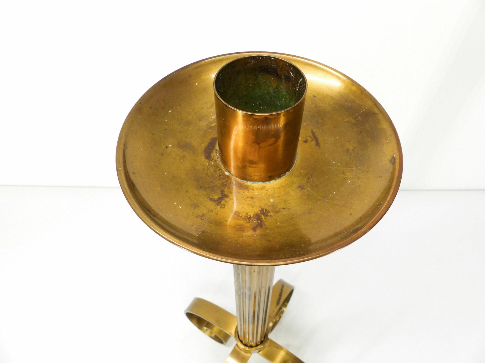 Xxl Brass Candlestick Ivar ålenius Björk For Ystal Metall 1960 photo buy