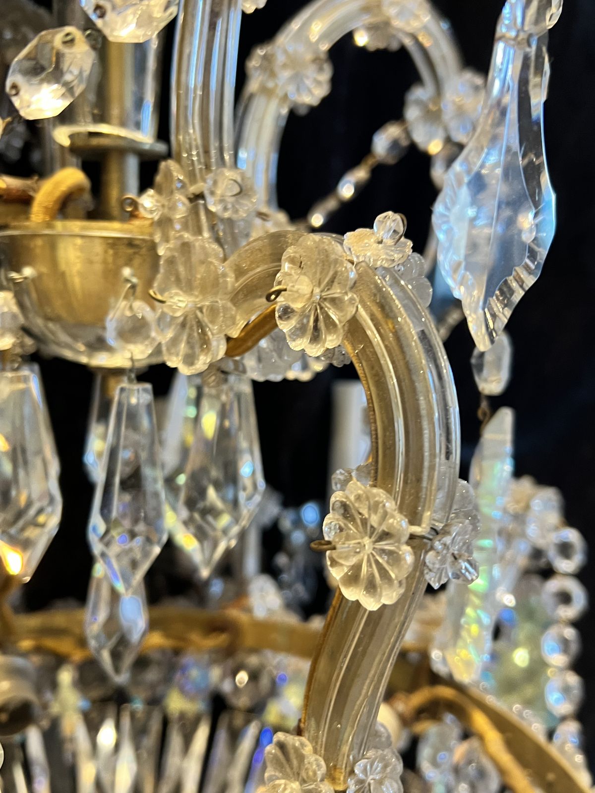 photo furniture A Pair Of  Italian Twelve Light Antique Marie Theresa Chandeliers (We Have Four In Total Of These)