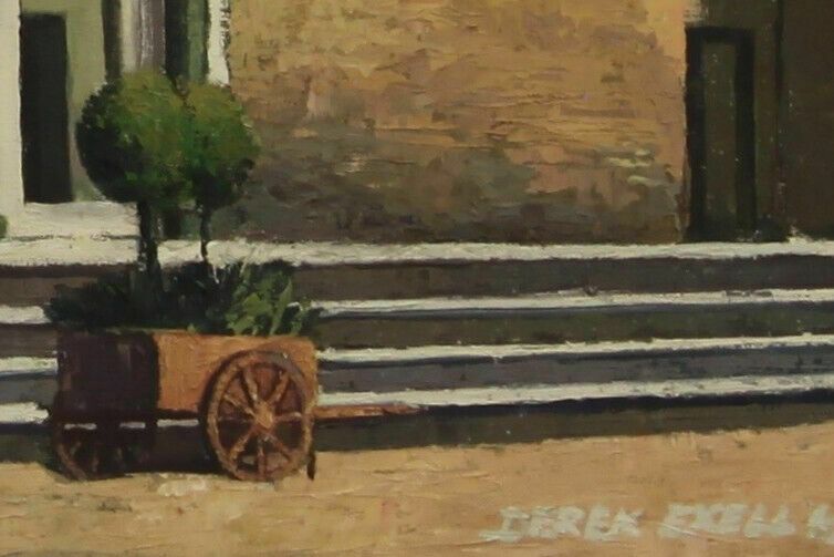 Oil On Board By Derek Exell. Titled "San Miniato, Florence" photo for sale