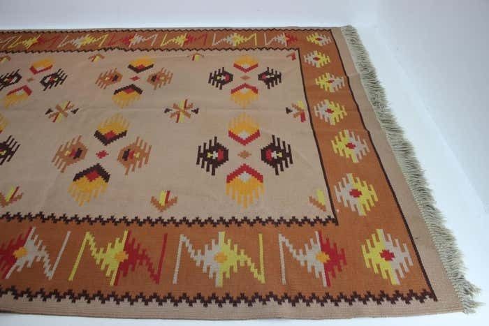 1940s Kilim Wool Carpet/Rug, Czechoslovakia photo for sale