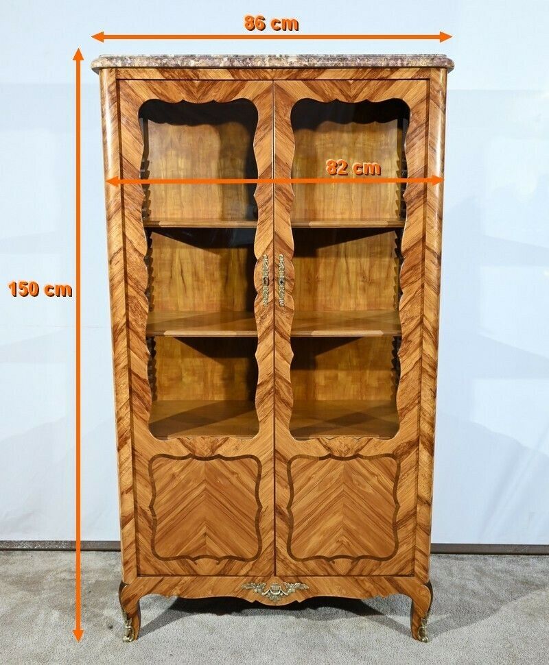 Small Rosewood Showcase, Louis XV Style – Early 20th Century photo furniture