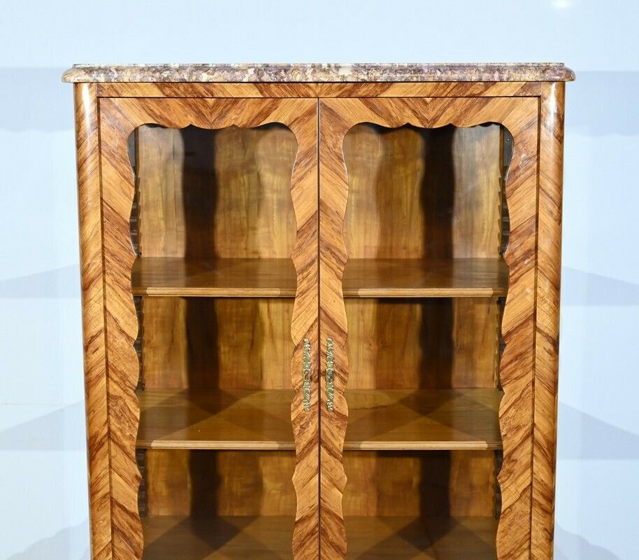 Small Rosewood Showcase, Louis XV Style – Early 20th Century photo vintage