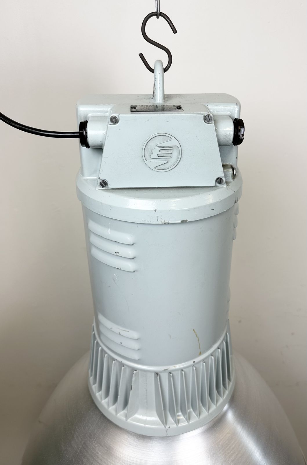 Large Industrial Aluminium Pendant Light From Elektrosvit, 1960s, 12x photo 299.0