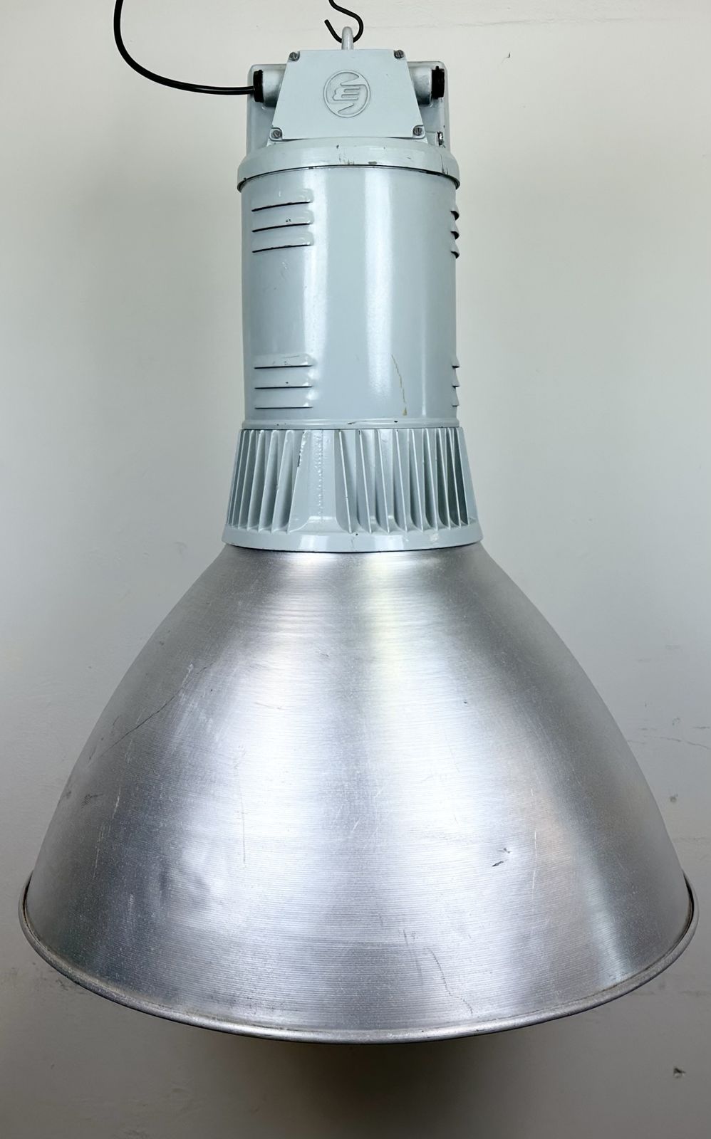 photo furniture Large Industrial Aluminium Pendant Light From Elektrosvit, 1960s, 12x
