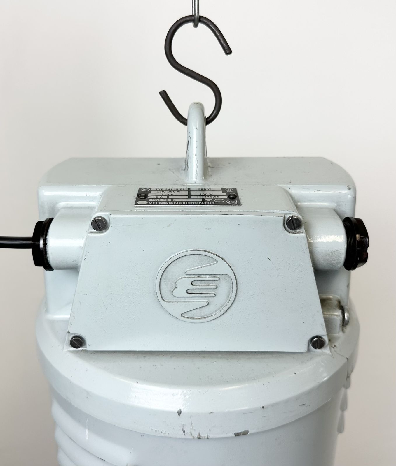 Lighting Large Industrial Aluminium Pendant Light From Elektrosvit, 1960s, 12x photo