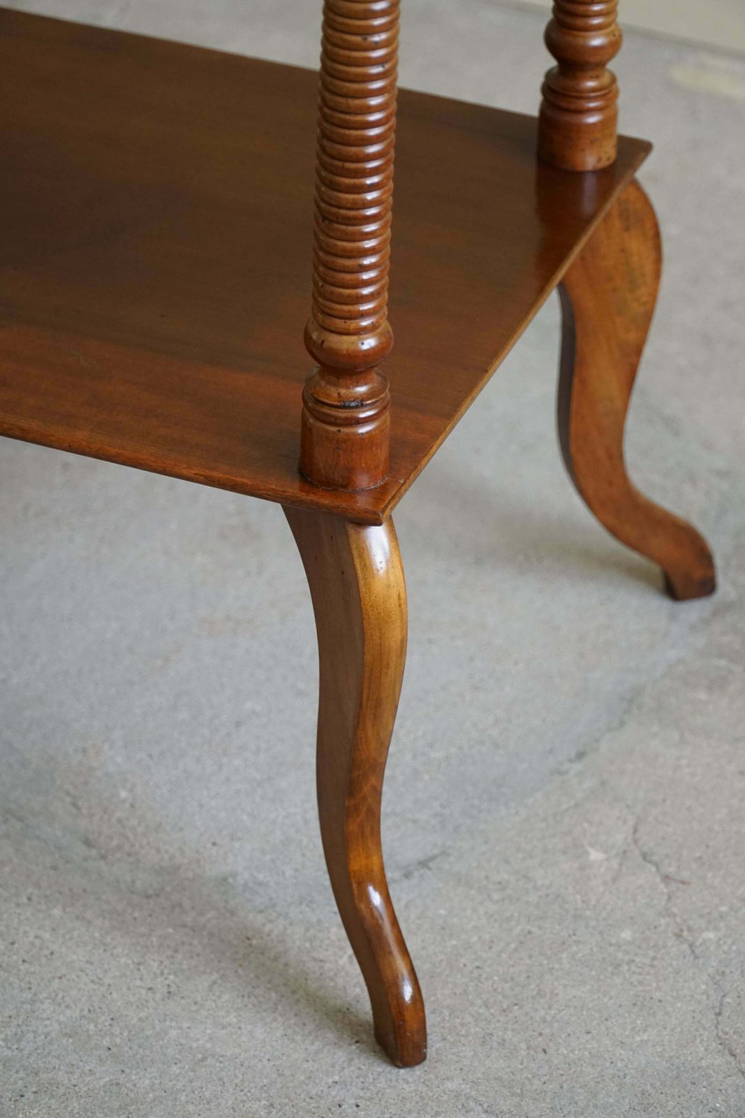 photo furniture Danish Side Table / Pedestal With Finely Carved Legs, Early 20th Century