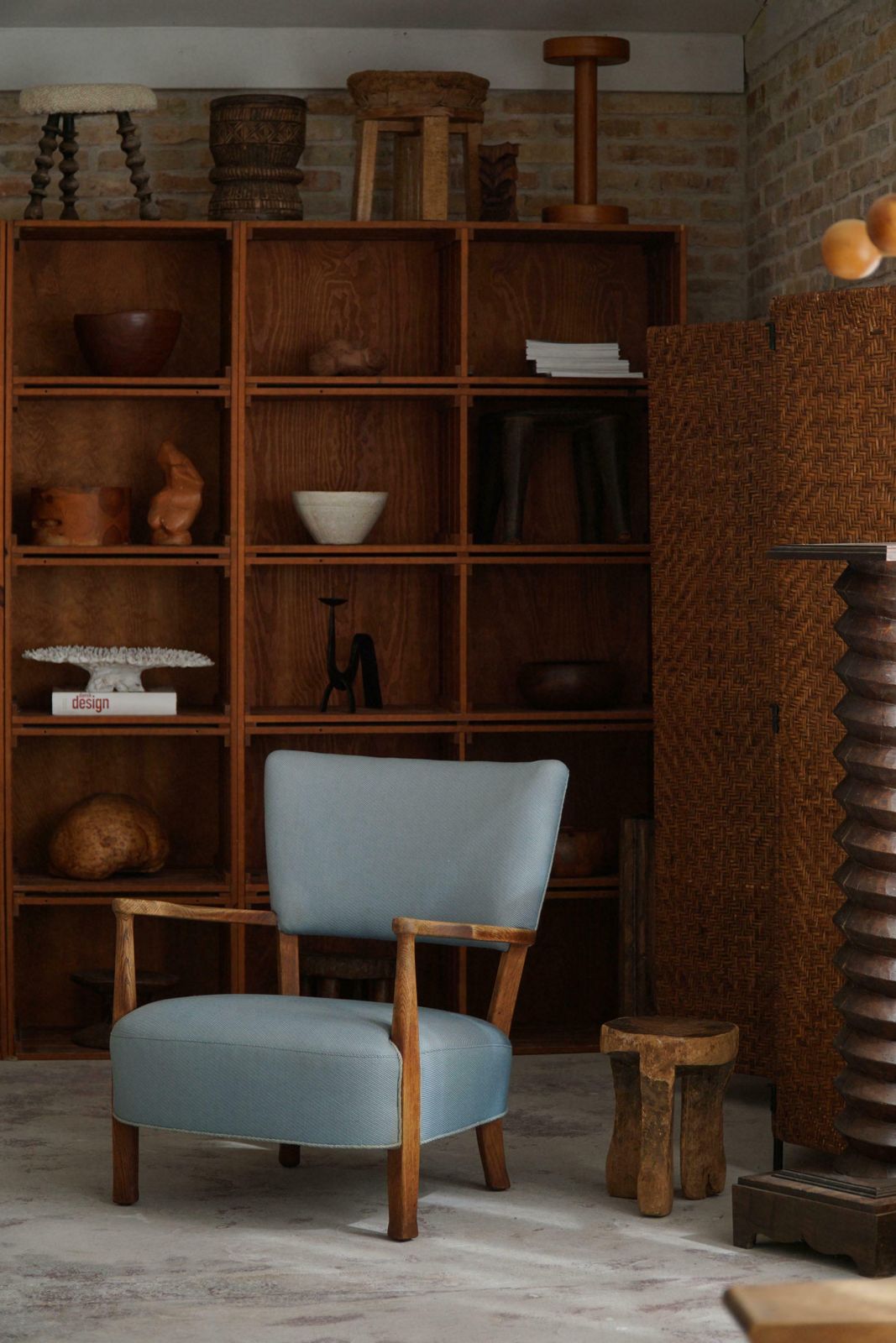 Danish Modern, Curved Lounge Chair In Oak, Attributed To Viggo Boesen, 1950s photo 3628.0