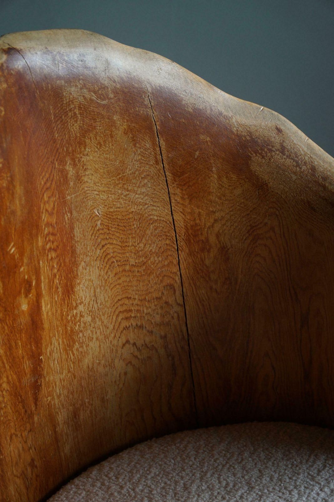 Hand Carved Brutalist Stump Chair In Solid Pine, Wabi Sabi Style, Swedish, 1970s photo buy