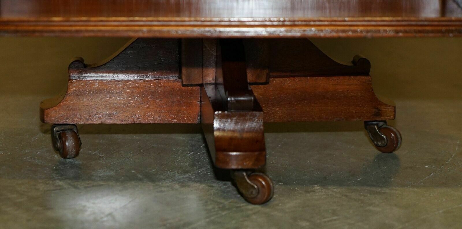 photo vintage Rare Antique Art Nouveau Revolving Bookcase Table In The Liberty's London Taste