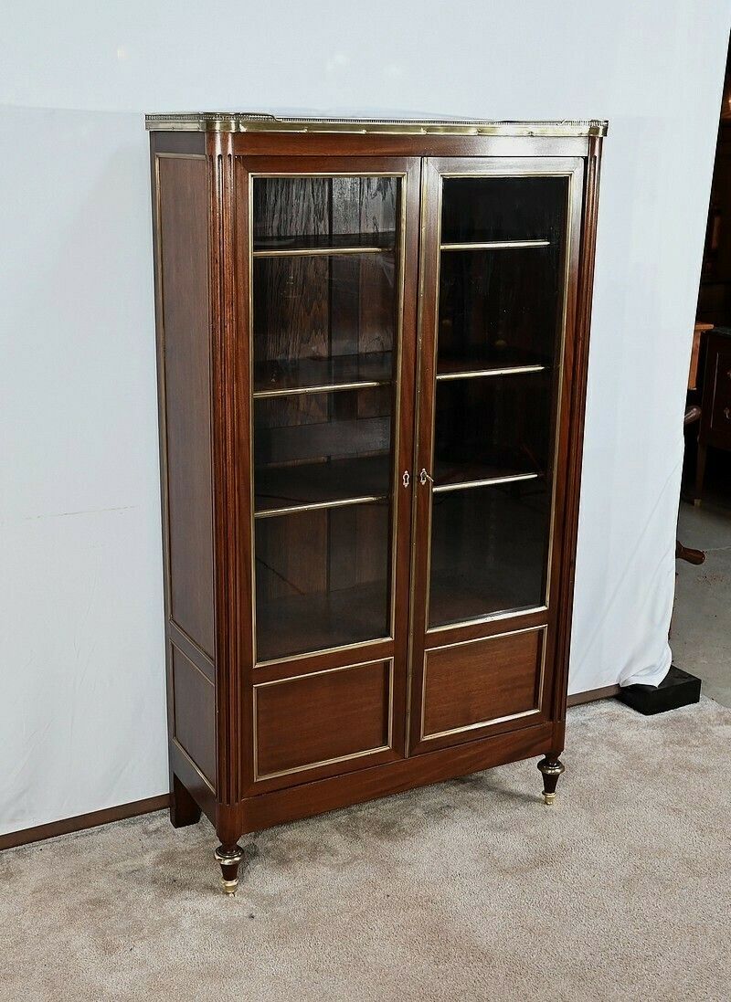 Small Mahogany Bookcase, Louis XVI Style – 2nd Half Of The 19th Century photo for sale