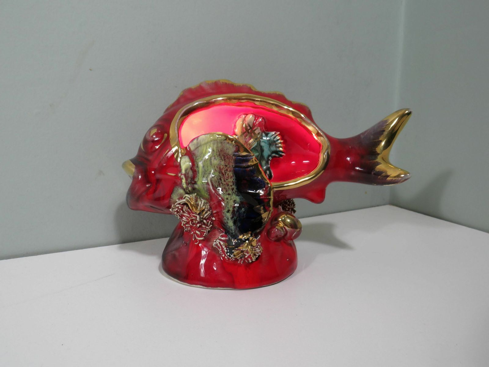Vallauris Mood Lamp In The Shape Of A Fish, France 1950s photo Lighting