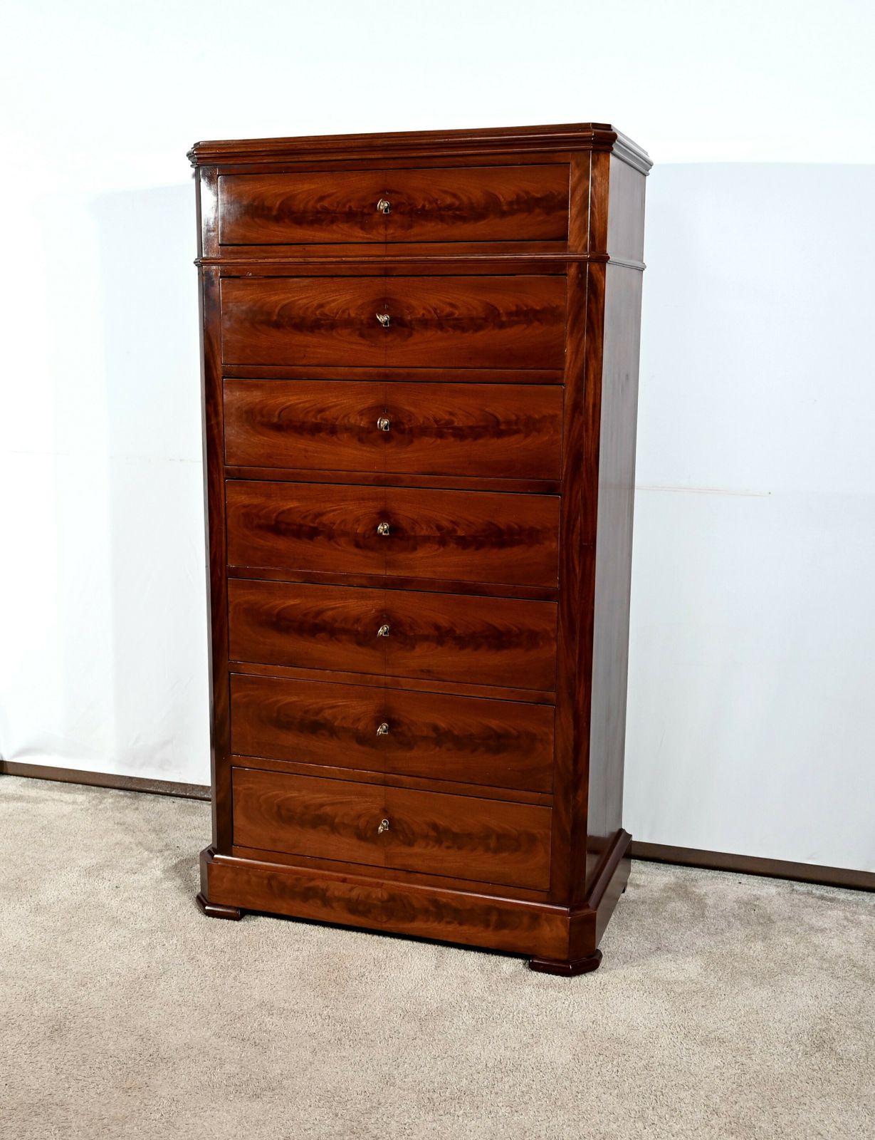 Small Weekly Burl Mahogany – 2nd Half Of The 19th Century photo Furniture