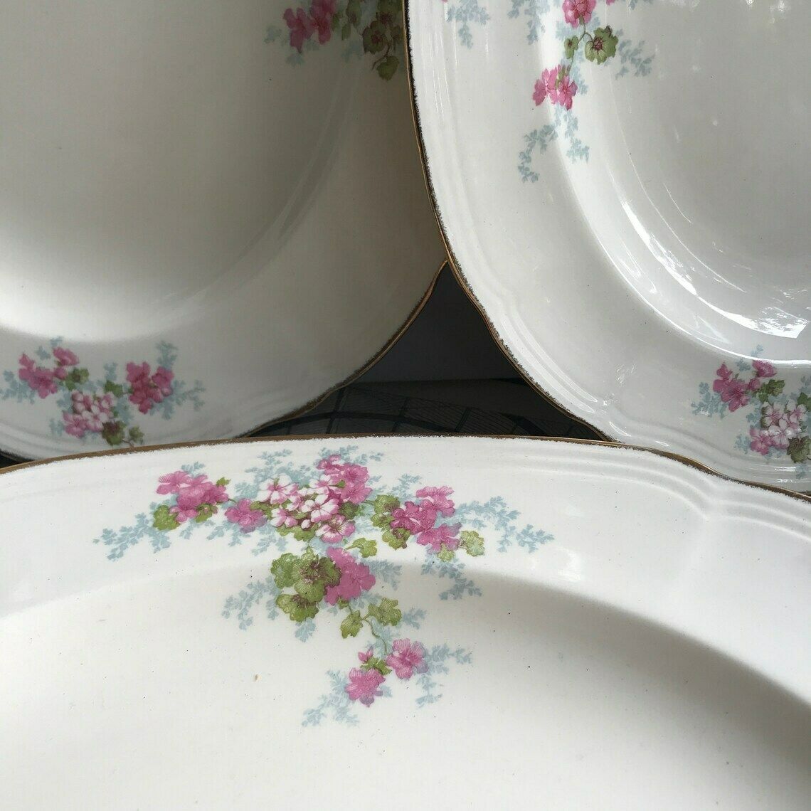 Vintage Alfred Meakin Platters. Set Of 3 Plates. Shabby Chic Afternoon Tea. Wedding Tablewar photo Home Decor