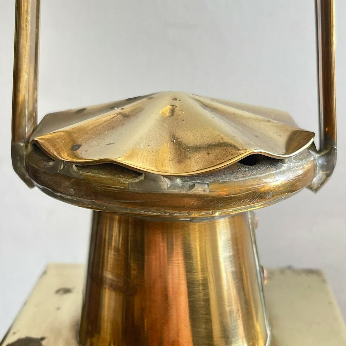 Vintage Brass Railway Lamp, Relica Kerosene Storm Lantern, Garden Light photo 110.0