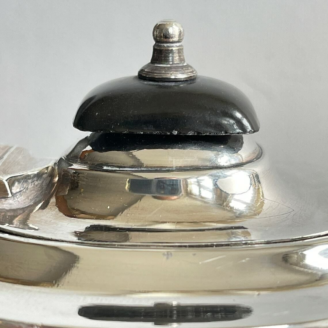 Vintage Silver Plated Oval Balluster Teapot. Hot Water Pot. Coffee Pot. Downton Abbey. Shabby Chic photo vintage