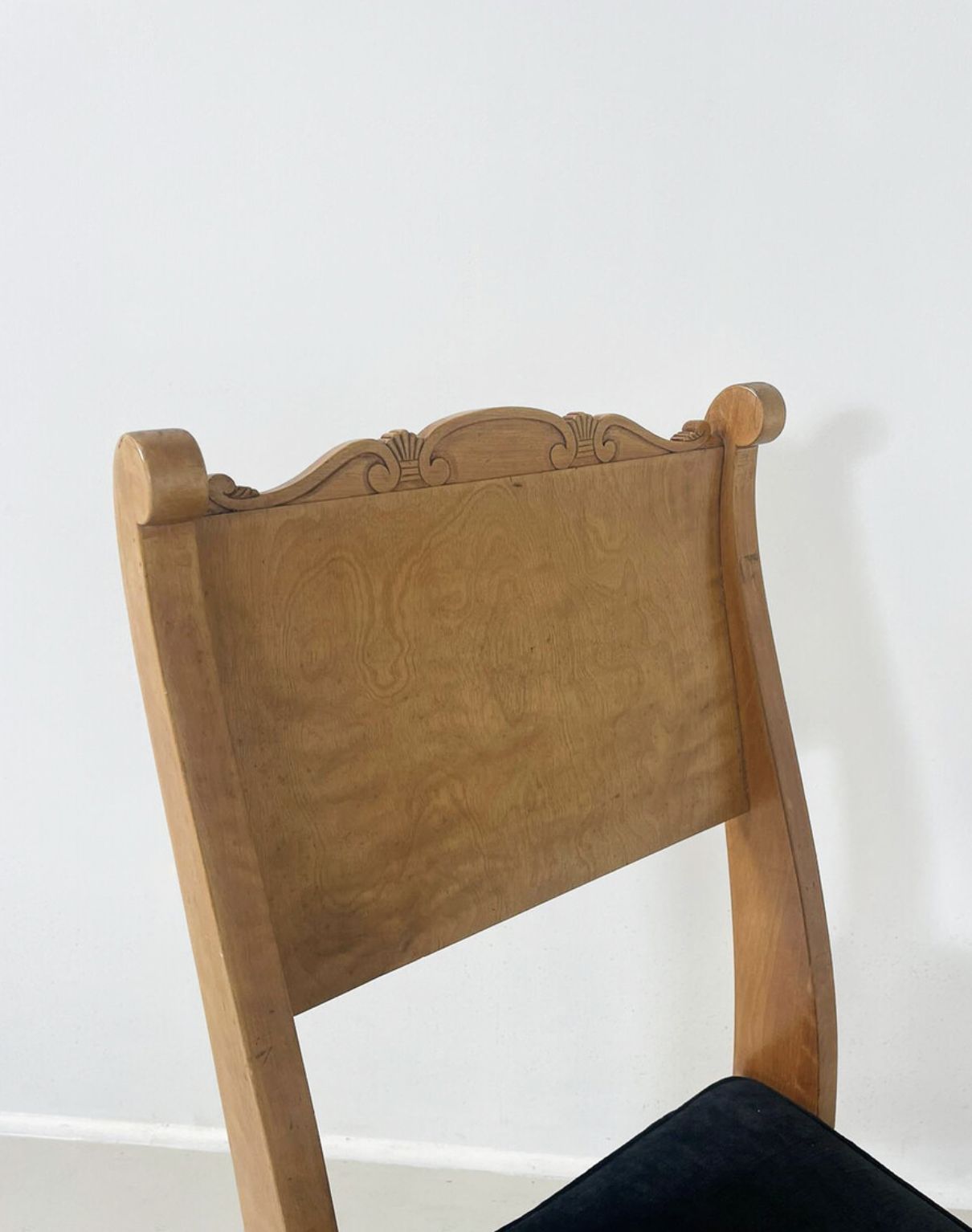 Set Of 4 Russian Chairs, Birch Veneer, Early 19th Century photo furniture