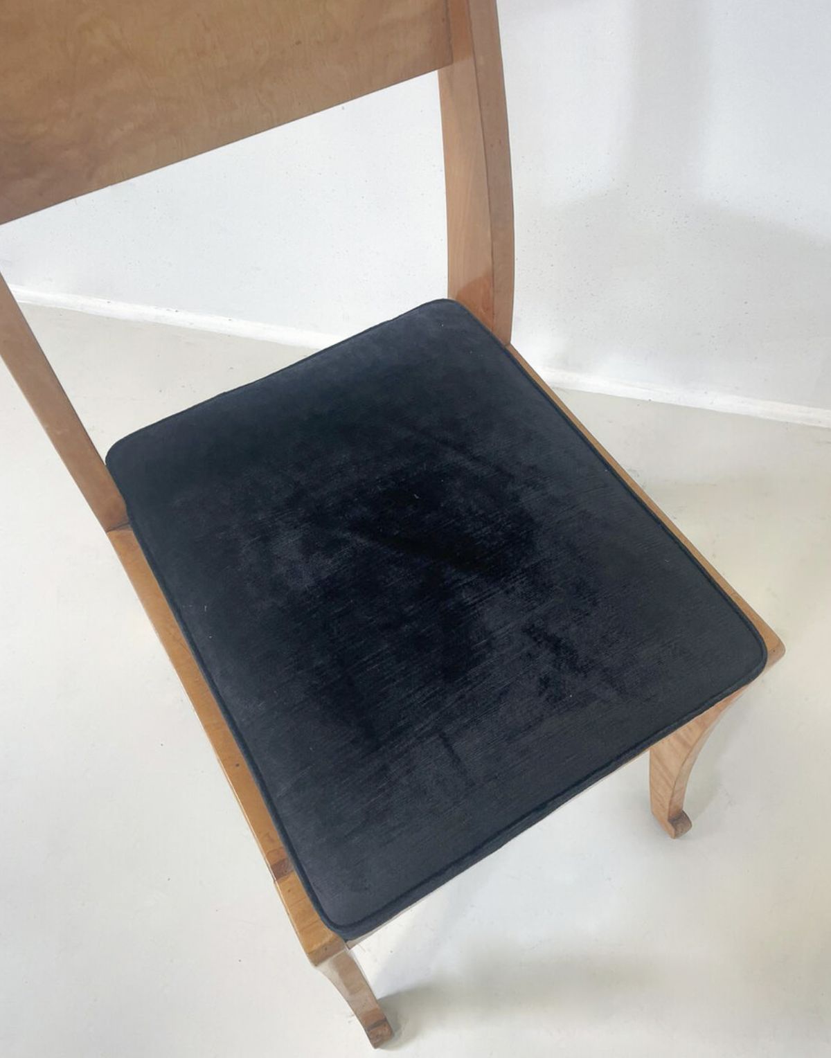 Set Of 4 Russian Chairs, Birch Veneer, Early 19th Century photo for sale