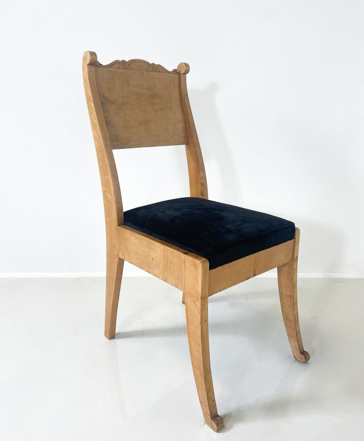 Set Of 4 Russian Chairs, Birch Veneer, Early 19th Century photo 3800.0