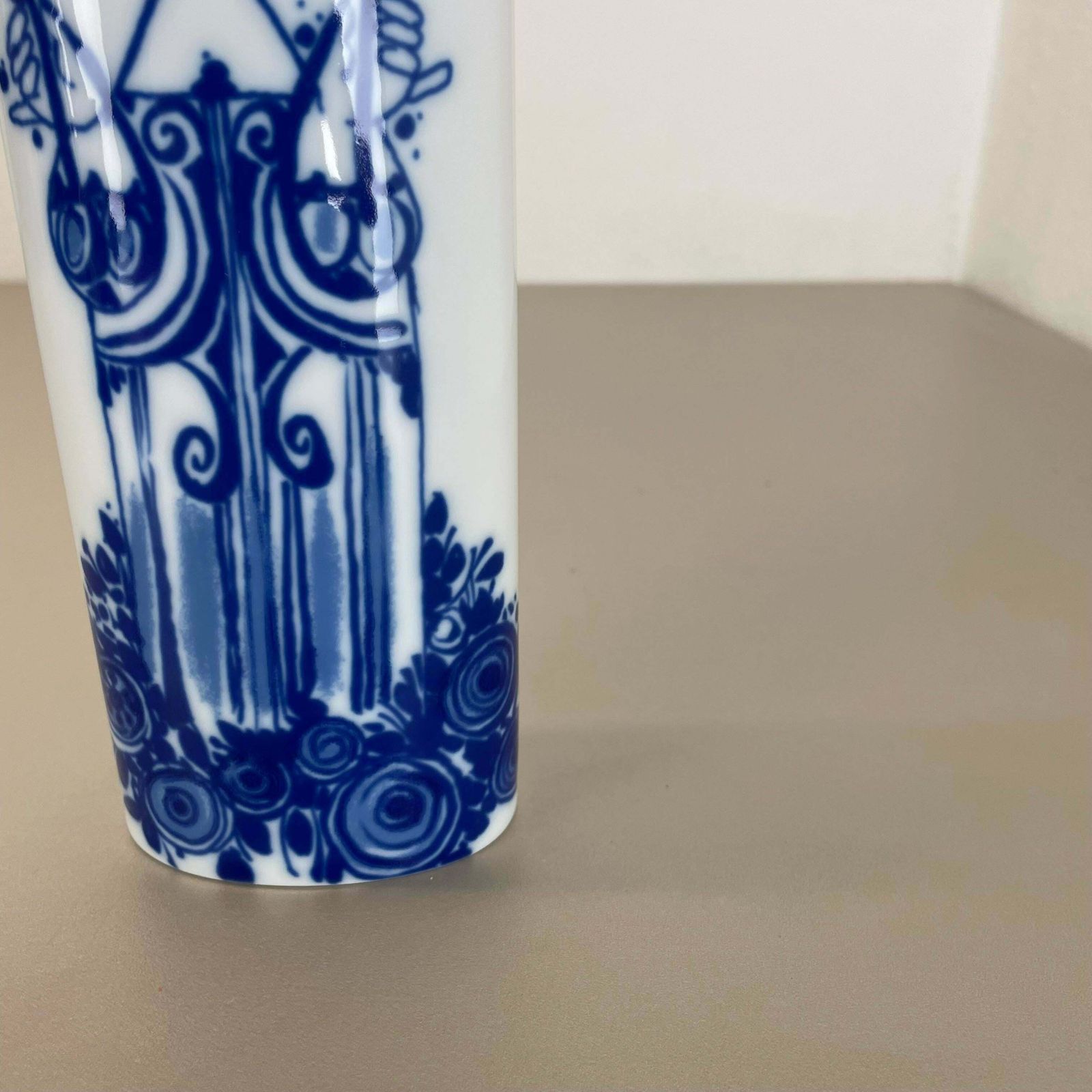 photo furniture Op Art Porcelain Vase By Björn Wiinblad For Rosenthal Studio Line Germany, 1970s