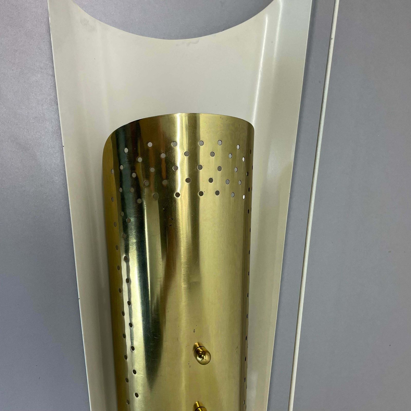 Unique Large 65cm Italian Stilnovo Style Theatre Wall Light Object, Italy 1950s photo Lighting