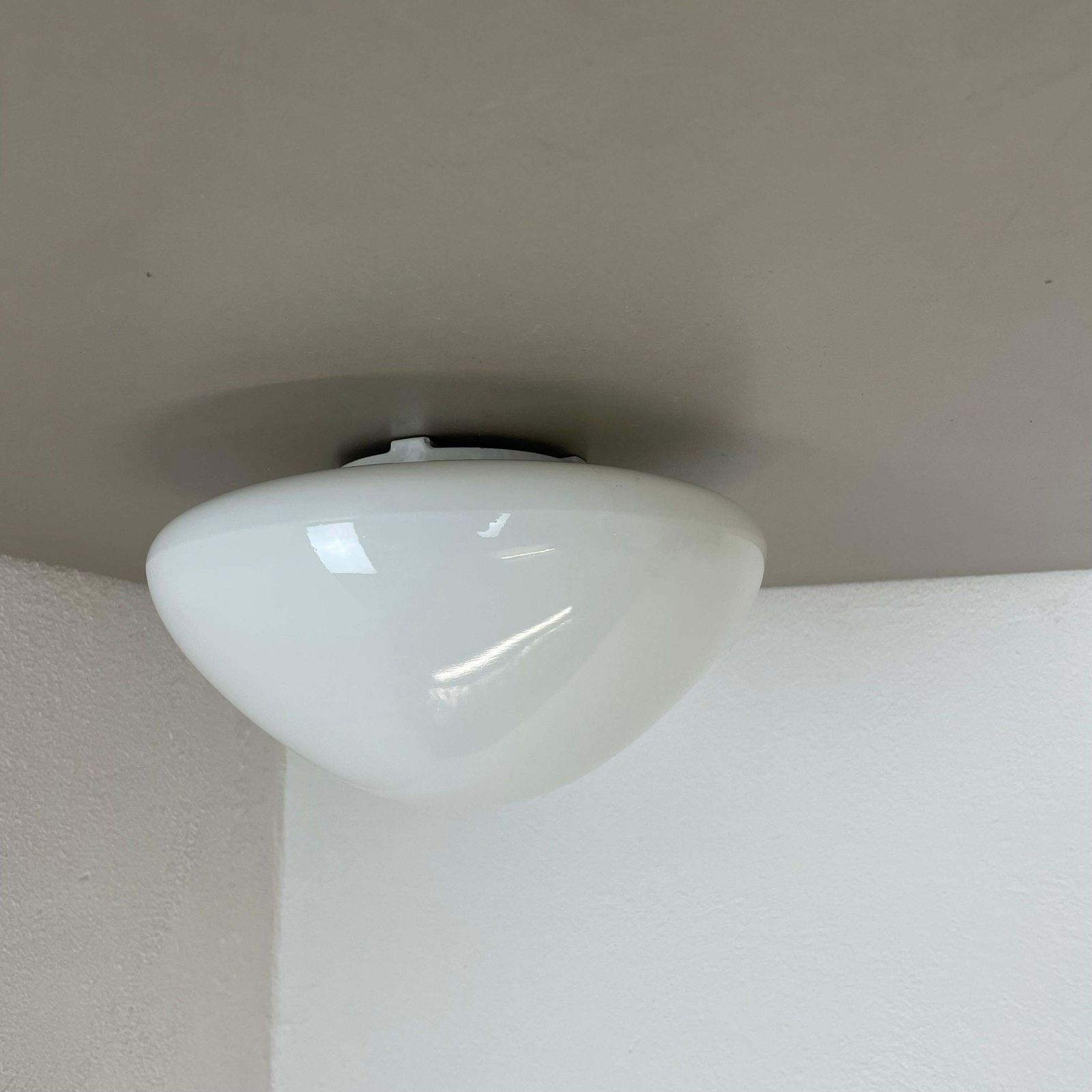photo for sale Rare Glass Ceiling Wall Light "Wv339" By Wilhelm Wagenfeld Lindner Germany, 1960