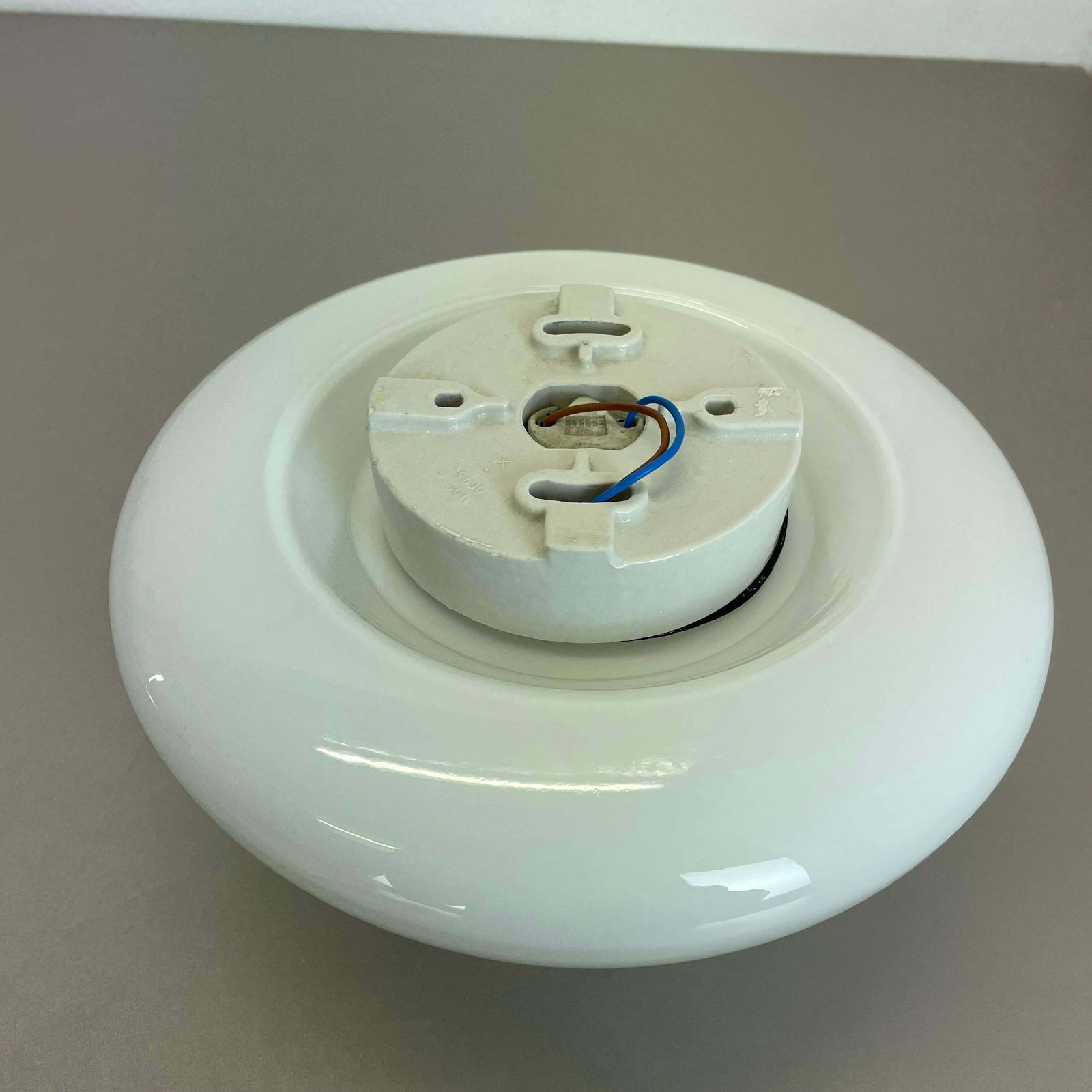 Lighting Rare Glass Ceiling Wall Light "Wv339" By Wilhelm Wagenfeld Lindner Germany, 1960 photo