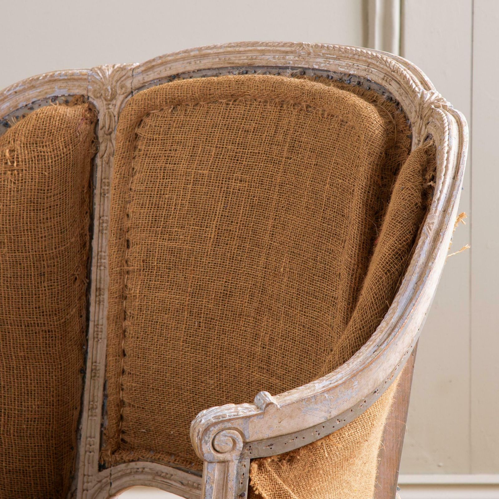 19th Century French Pair Of Corbeille Bergere Armchairs photo for sale