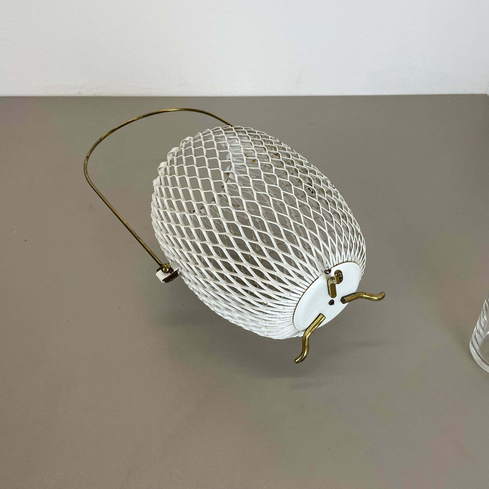 Modernist Metal Mategot Style Vase Flower Pot Plant Stands Element, France 1950s photo 800.0