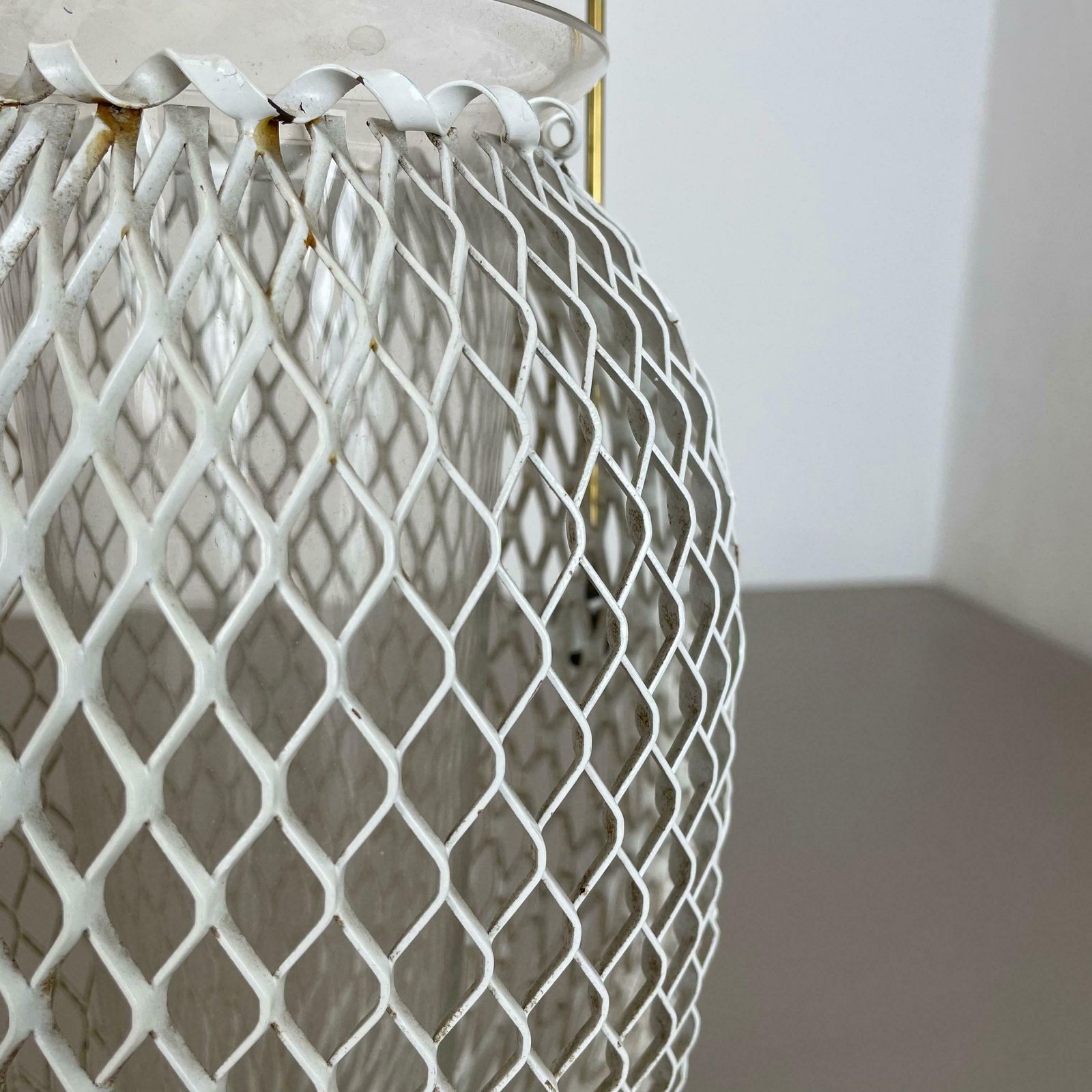 photo buy Modernist Metal Mategot Style Vase Flower Pot Plant Stands Element, France 1950s