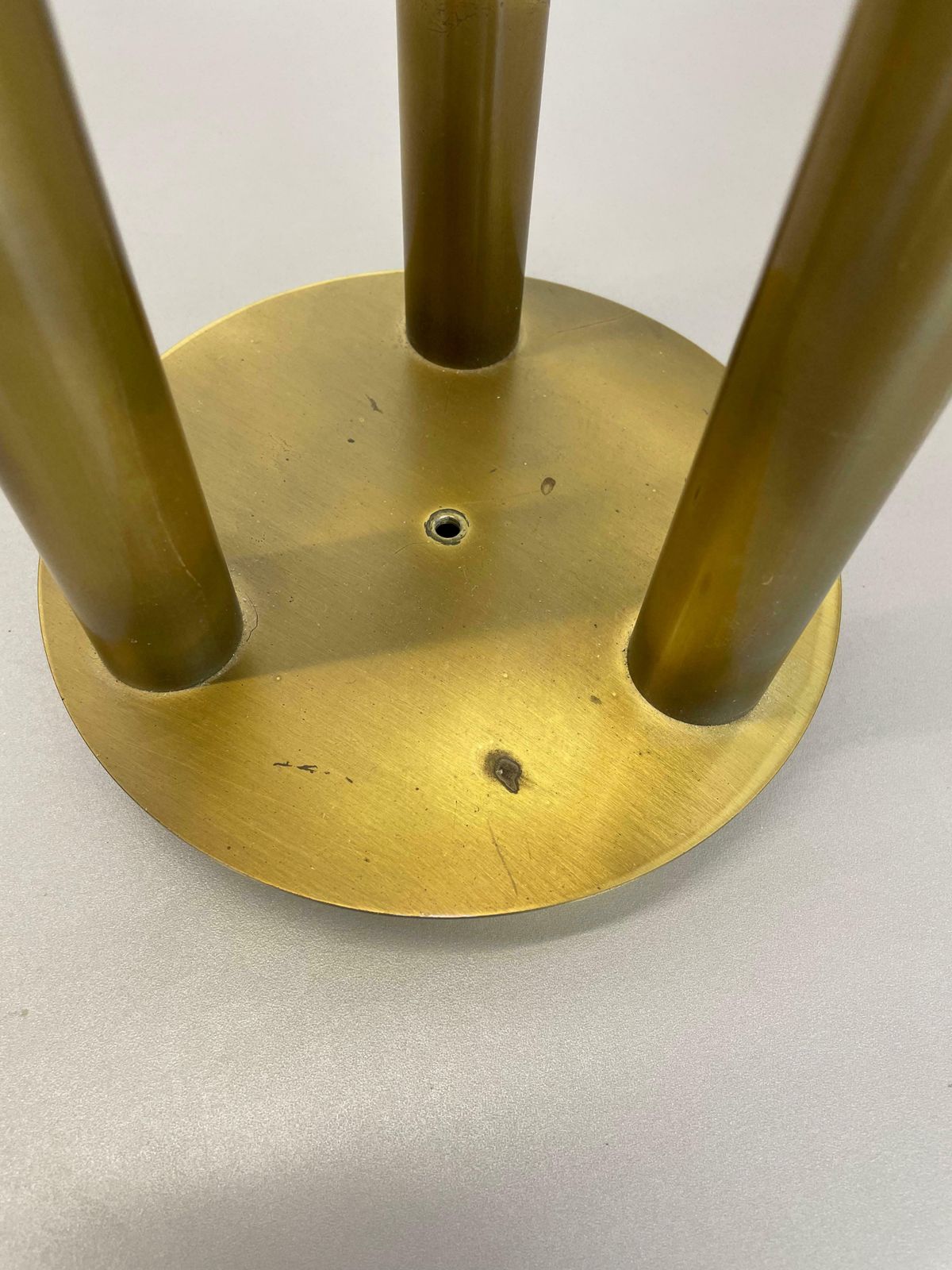 photo vinterior Brass Italian Stilnovo Style Atomic Space Age Ceiling Light Sconces, Italy, 1970