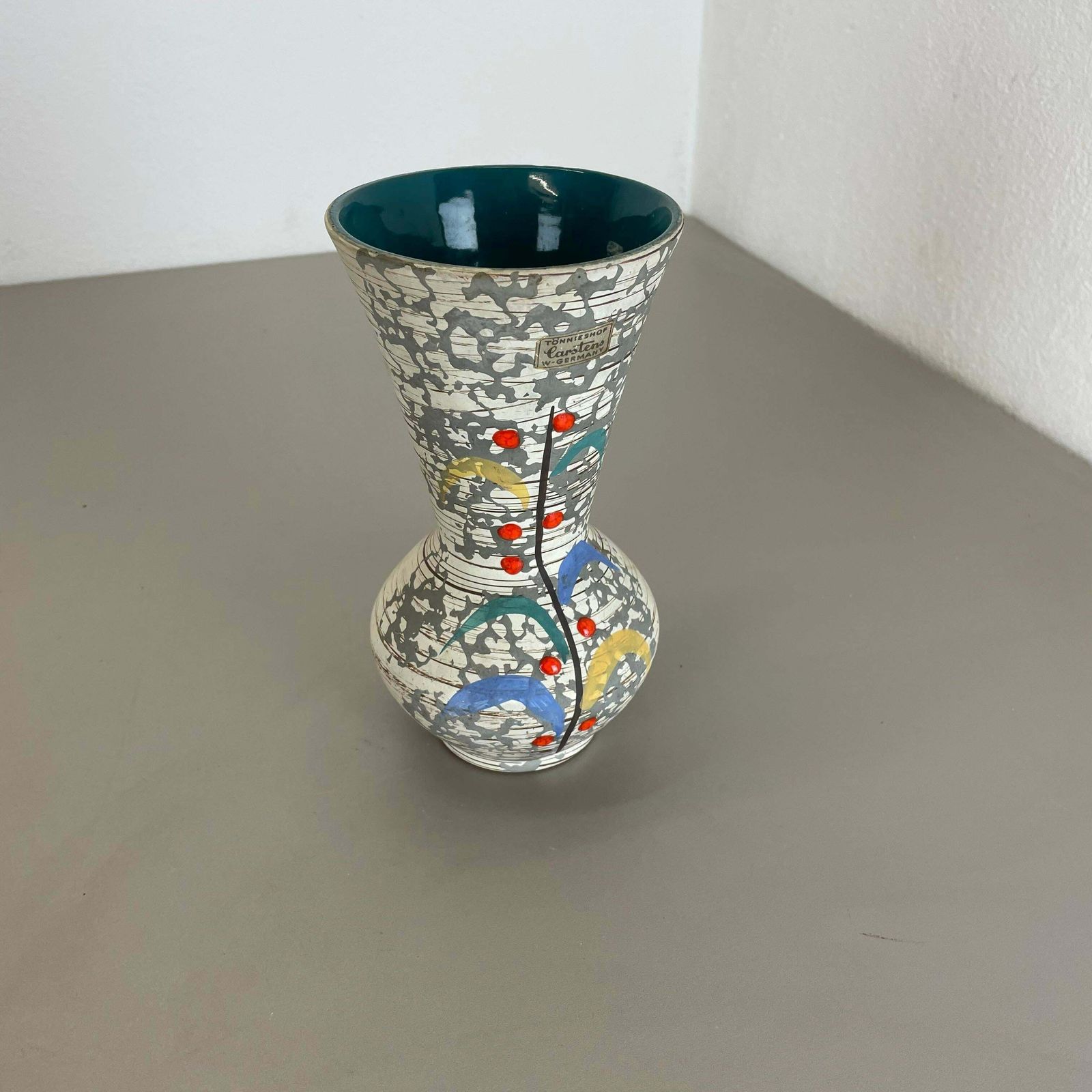 Super Glaze Abstract Ceramic Pottery Vase Carstens Tönnieshof Germany, 1950s photo Home Decor
