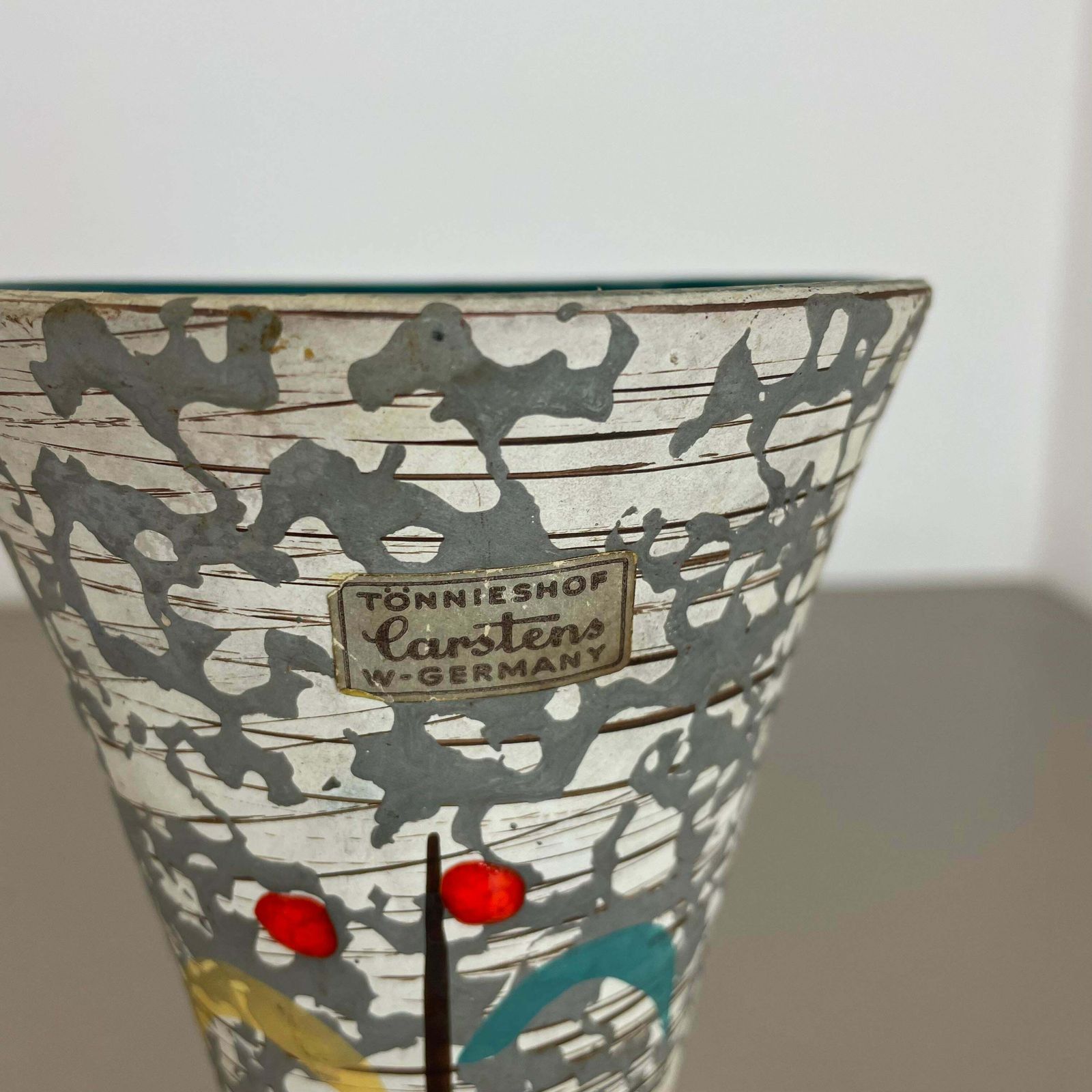 photo for sale Super Glaze Abstract Ceramic Pottery Vase Carstens Tönnieshof Germany, 1950s