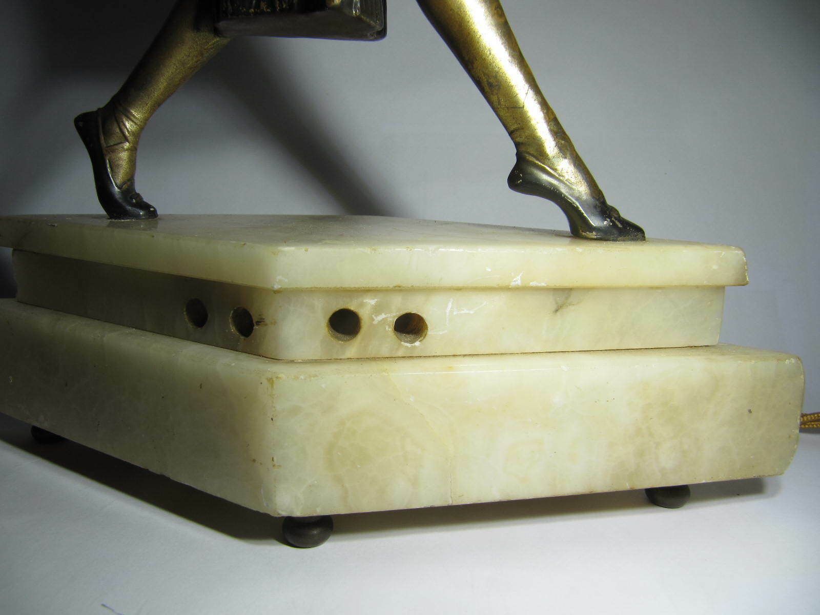 Lighting Art Deco Figurine Lamp Of A Dancer. Rare. From The Deco Collection Of Seymour Stein photo